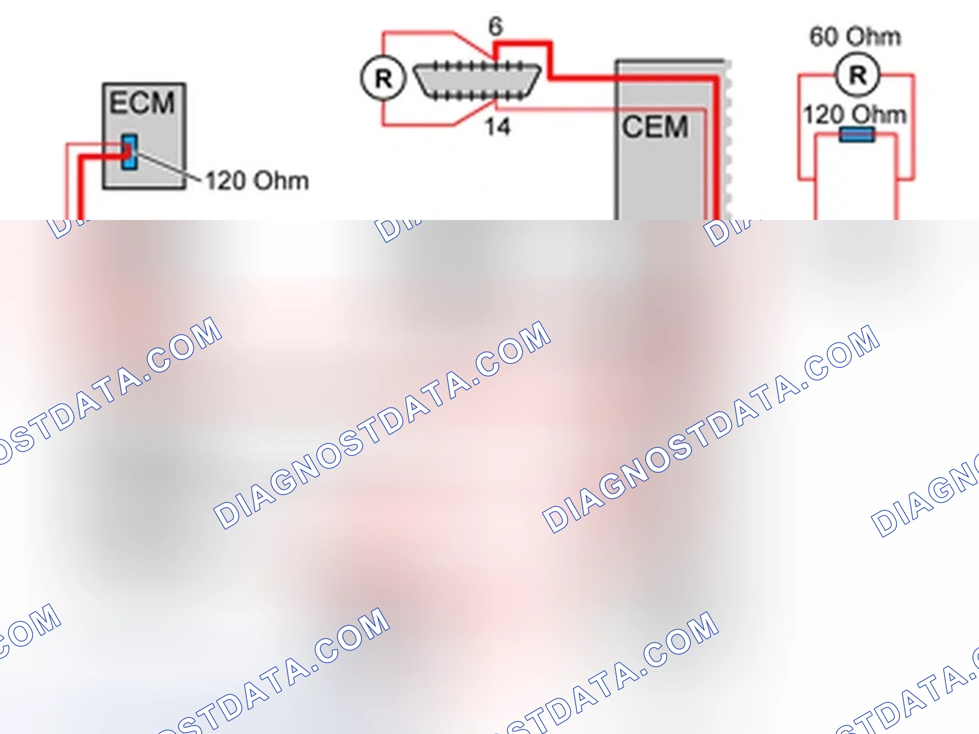 Scheme 118: RESISTANCE MEASUREMENT IN HIGH-SPEED NET HS CAN (HIGH SPEED), EXAMPLE