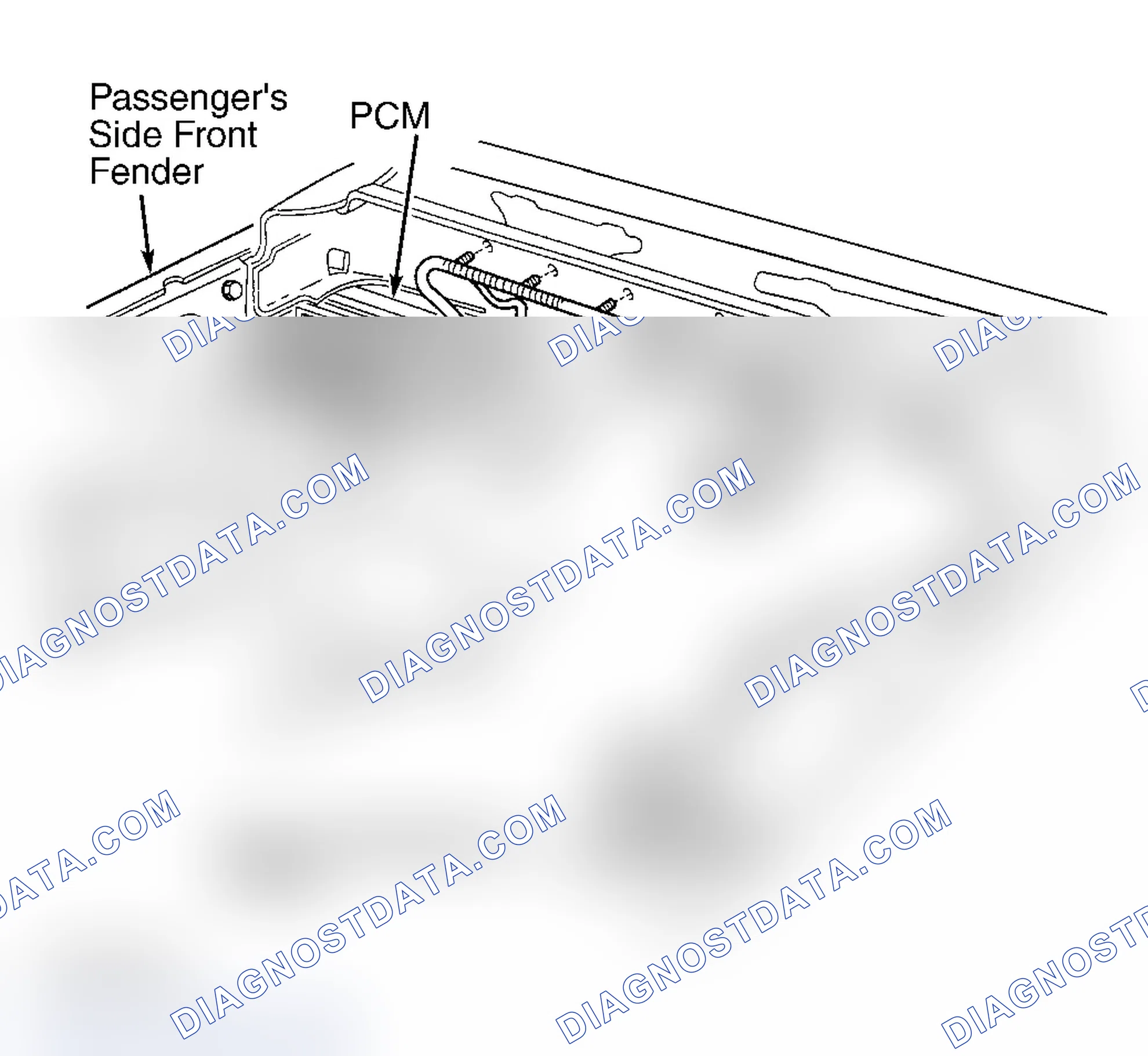 Scheme 42: POWERTRAIN CONTROL MODULE LOCATION