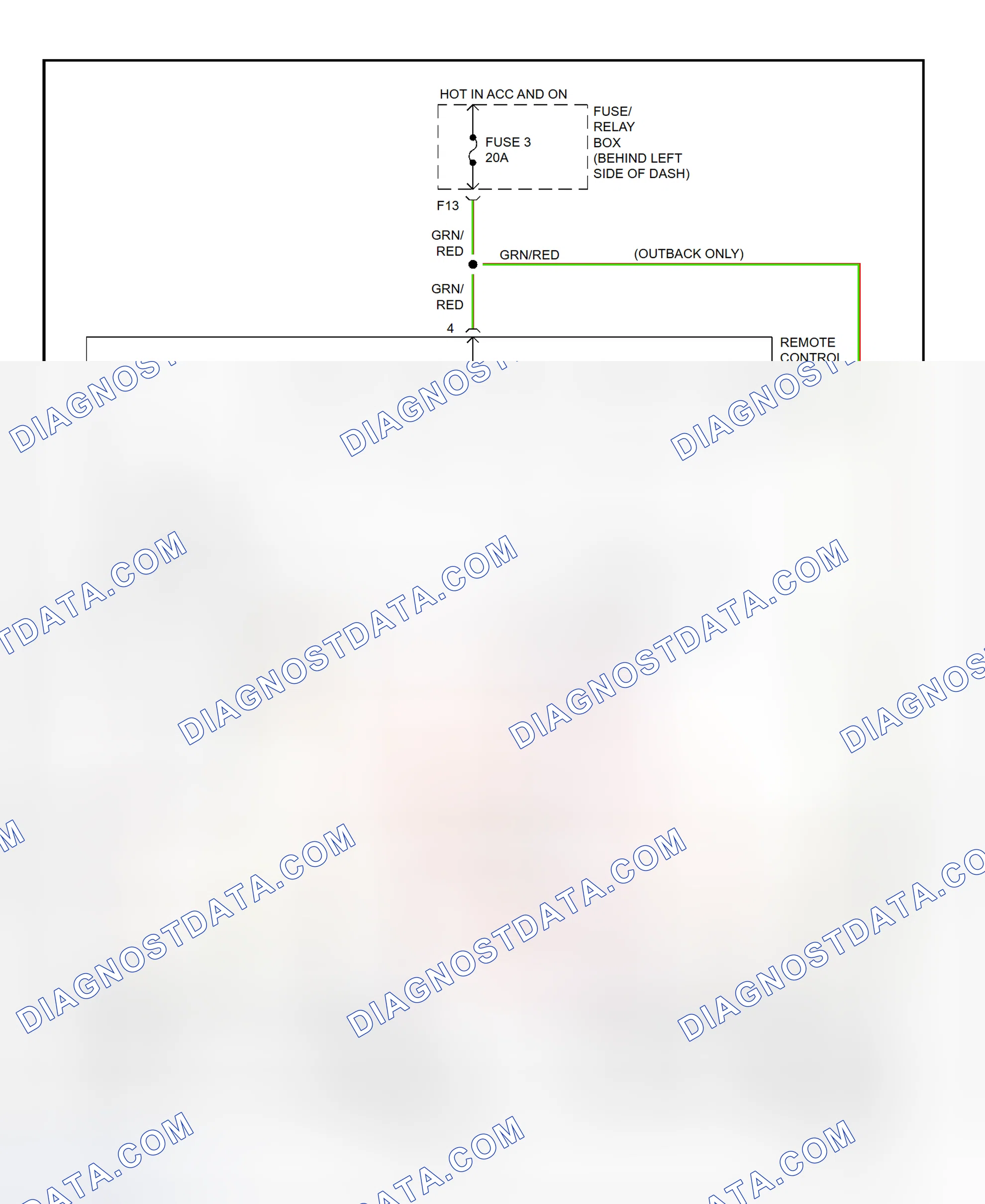 Scheme 2: Power Mirror System Wiring Diagram (1996)