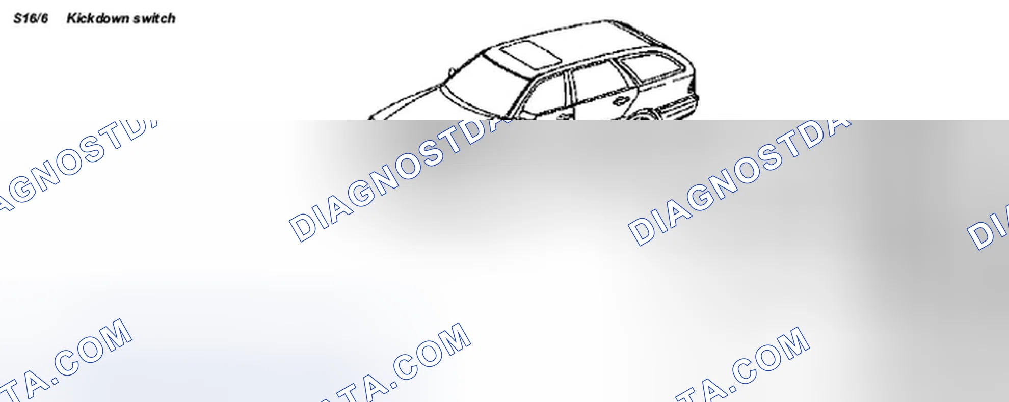 Scheme 262: Kickdown switch, location/task/design/function - GF27.19-P-5105G