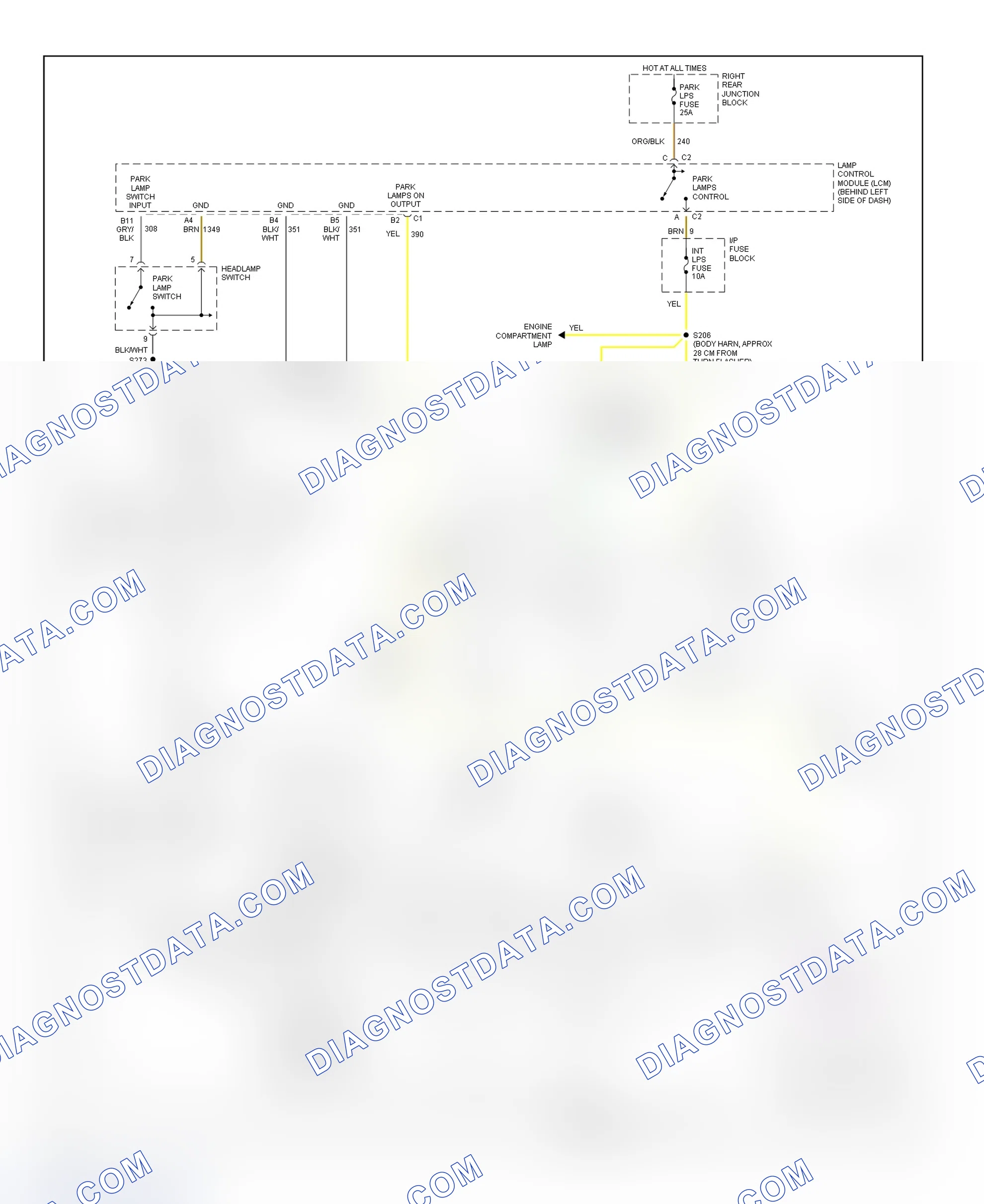 Scheme 57: Illumination/Interior Lights Wiring Diagram (Riviera - 3 Of 3)
