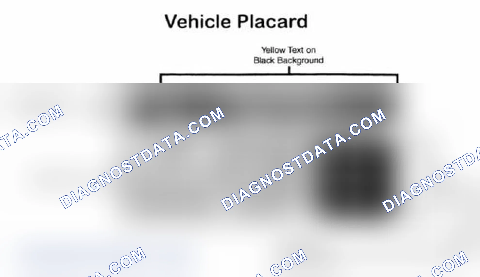 Scheme 28: Vehicle Tire Placard - Typical