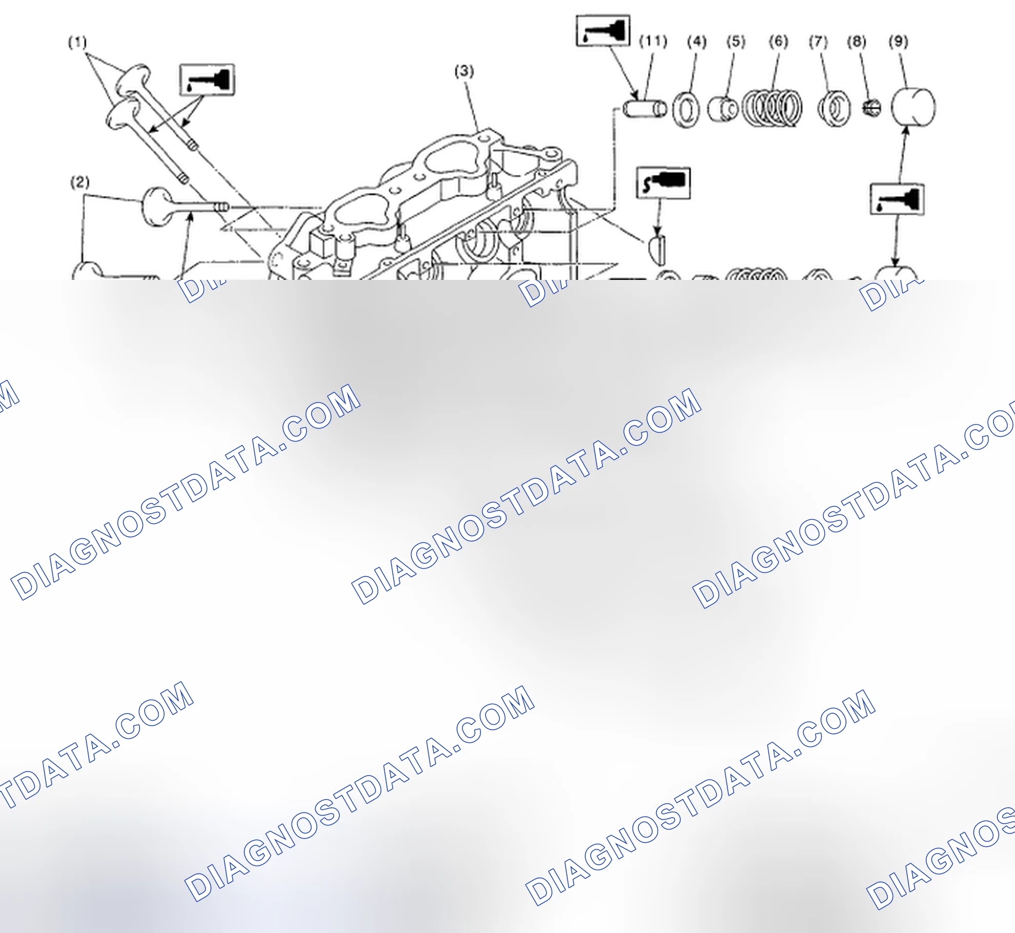 Scheme 277: Exploded View Of Cylinder Head And Valve Assembly Components With Torque Specification