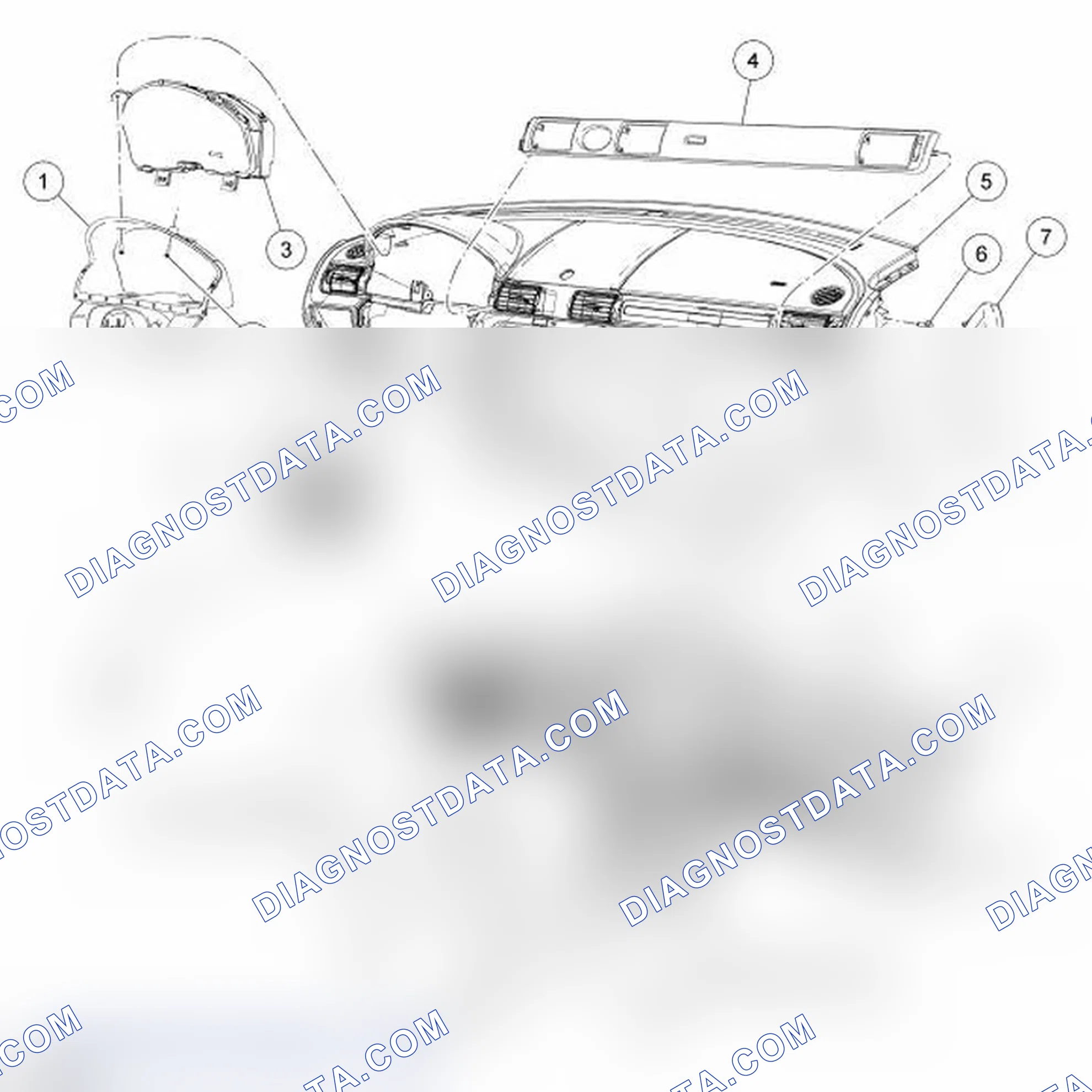 Scheme 56: Instrument Panel - Exploded View