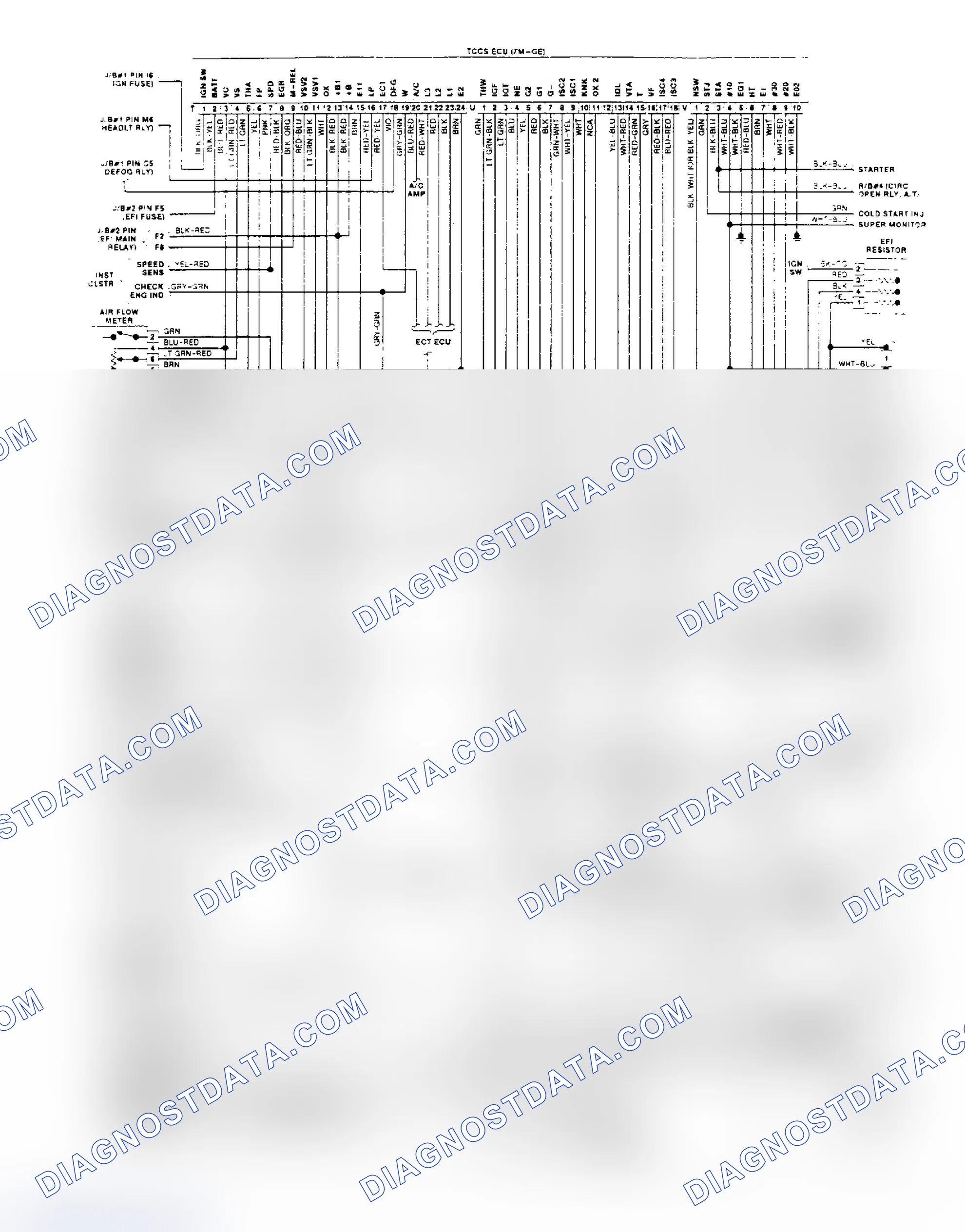 Scheme 147: Wiring Diagram (Supra 7M-GE Engine)