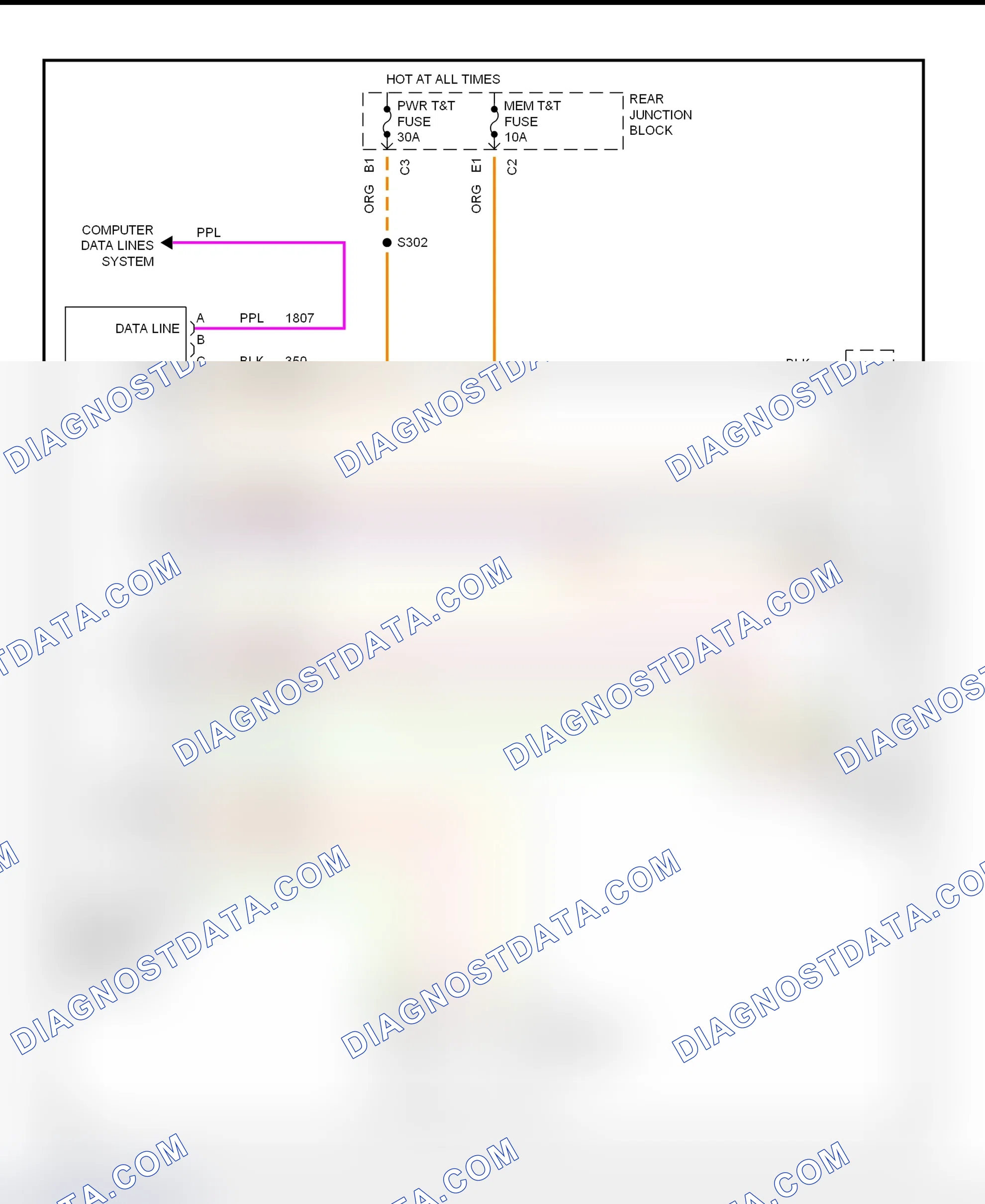 Scheme 20: Memory Power Tilt & Telescoping Steering Column System Wiring Diagram (Seville)