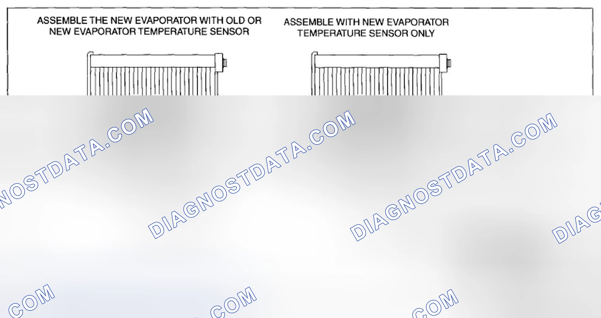Scheme 76: Evaporator Temperature Sensor Assembly Note