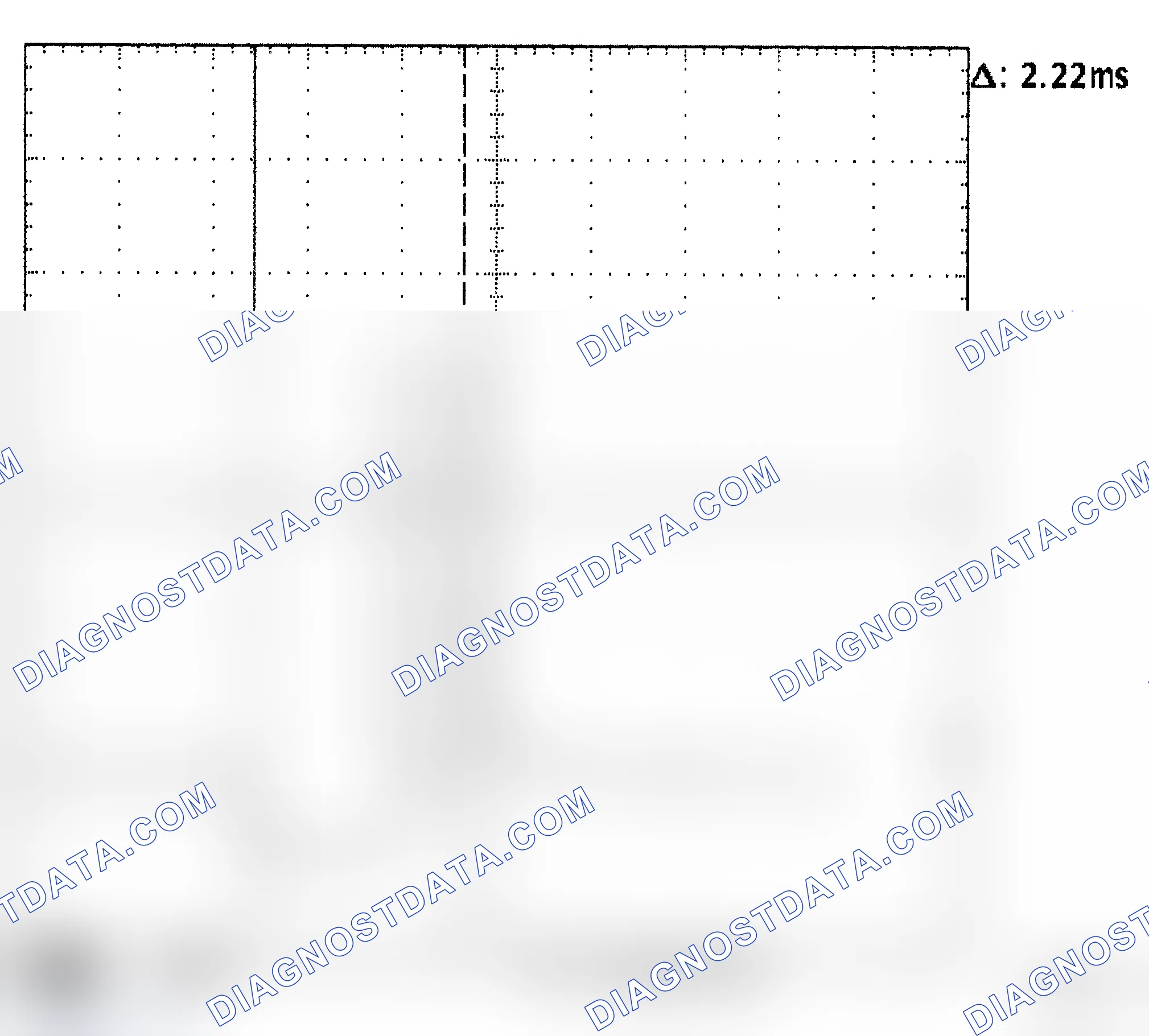 Scheme 1: Injector Waveform (Voltage) - Cursors Used - Known Good