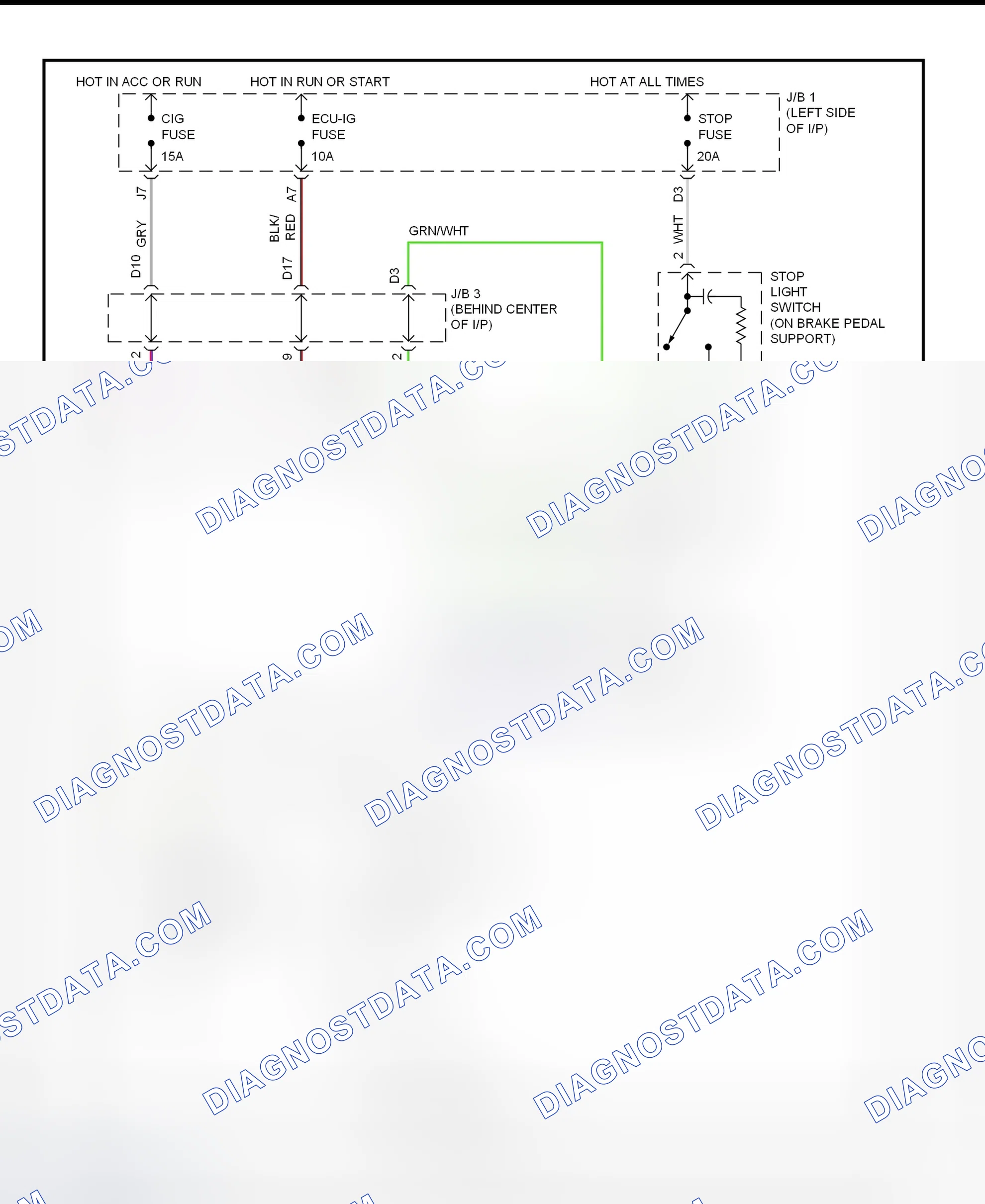 Scheme 6: Shift Interlock System Wiring Diagram (1995-96 GS300)