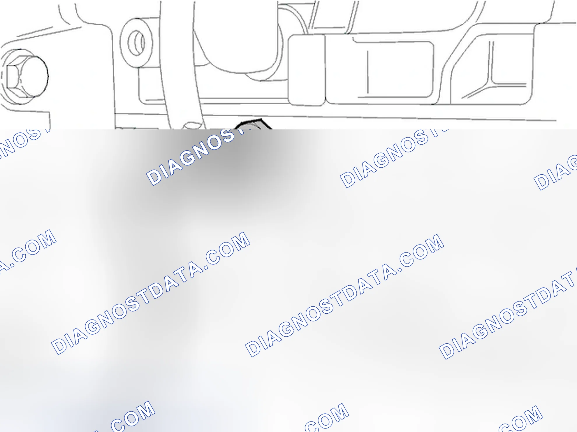 Scheme 119: Removing the oil pressure sensor and generator (GEN) connectors