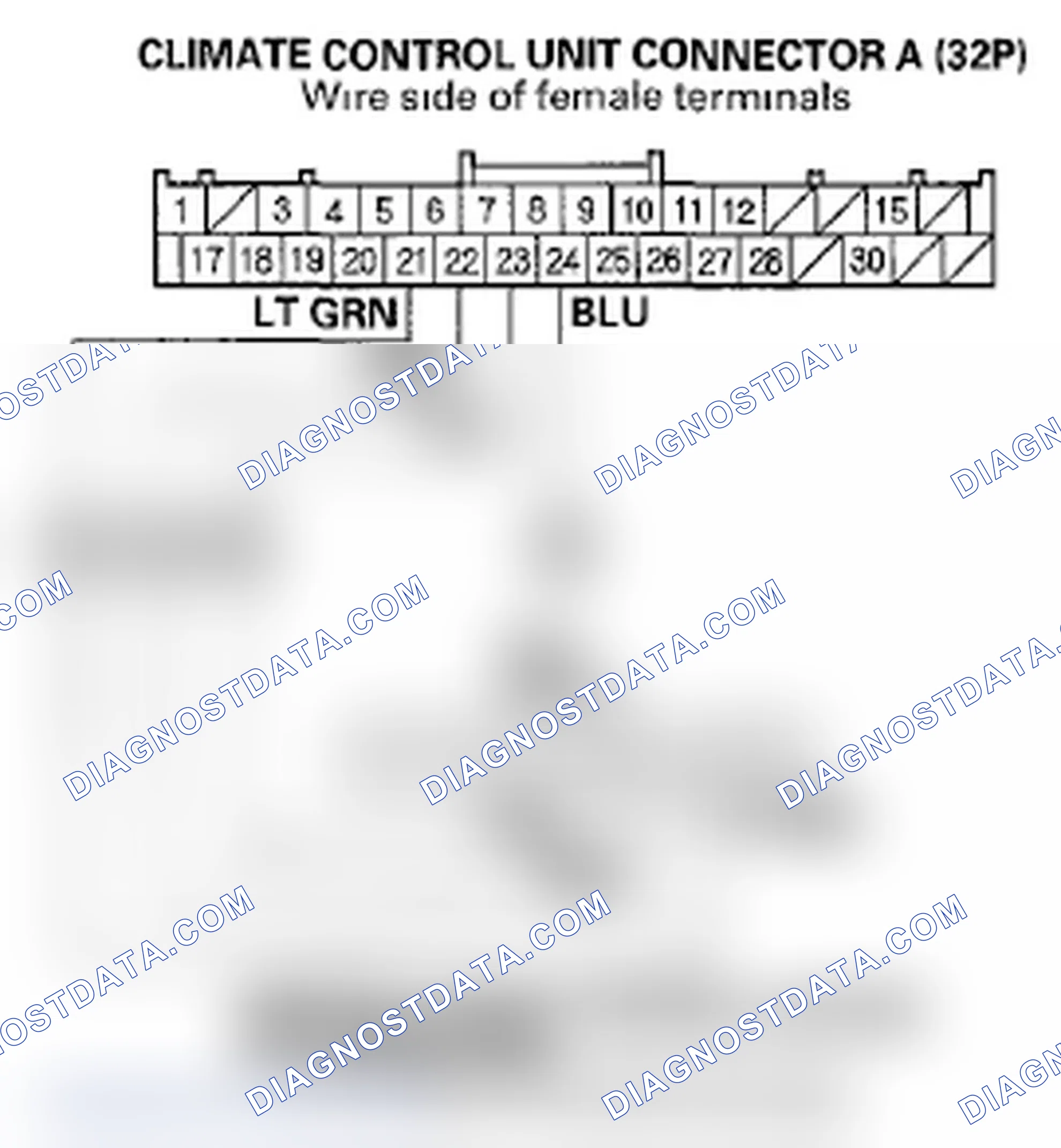 Scheme 71: DTC B1239 or DTC indicator A and MODE: An Open or Short in the Driver's Mode Control Motor Circuit