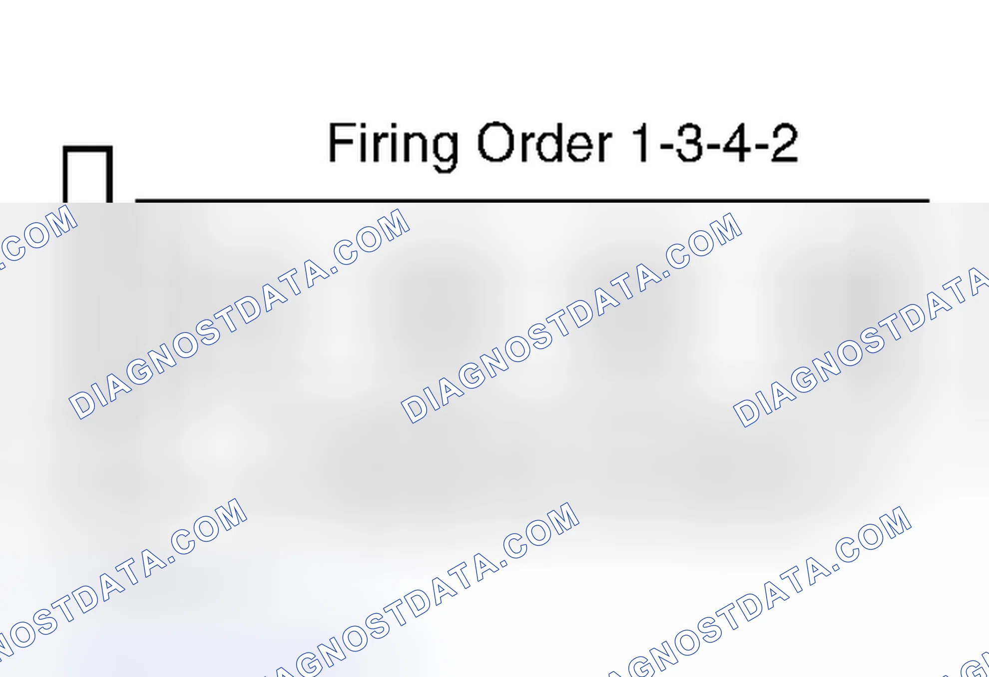 Scheme 1: Firing Order (1.3L, 1.8L, 1.9L, 2.2L & 2.4L)