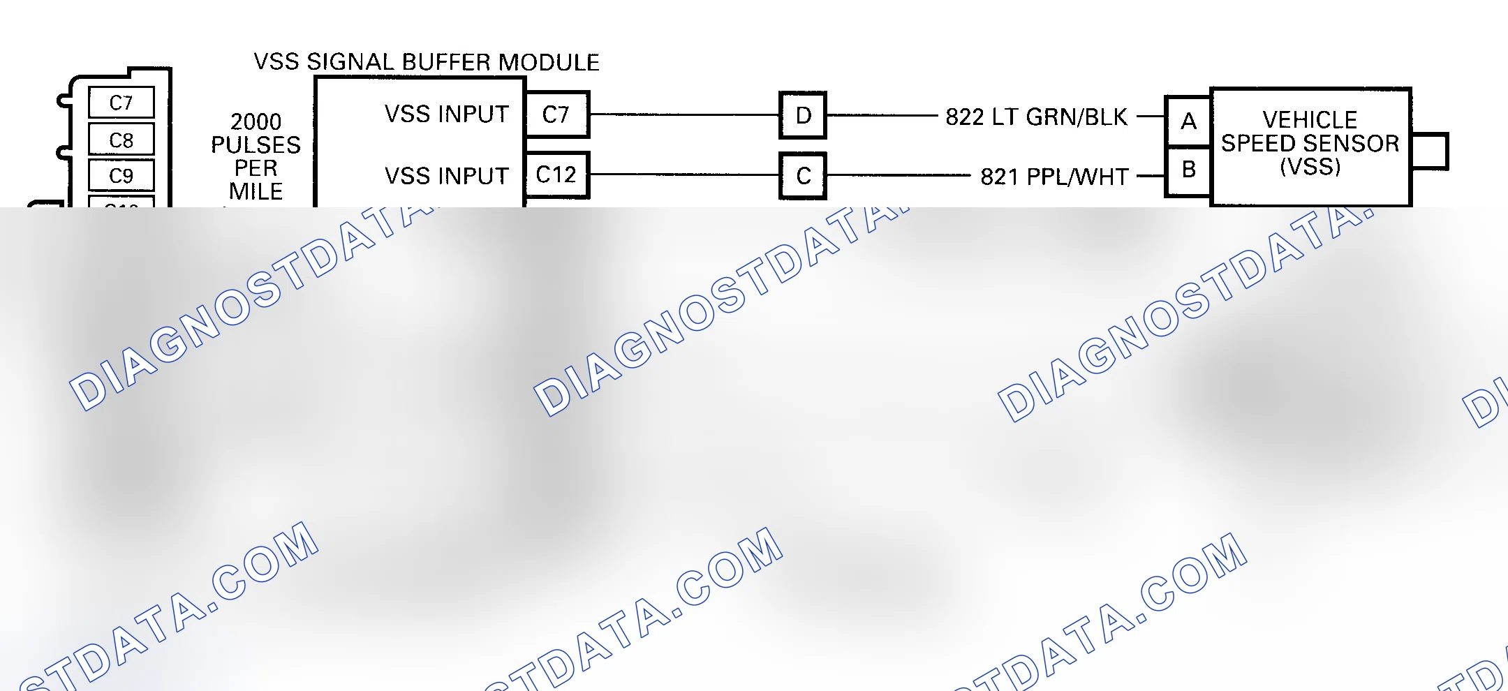 Scheme 351: Code 72 Schematic ("C", "G", "K" & "P" Series) VSS Circuit Loss Transmission Output Signal