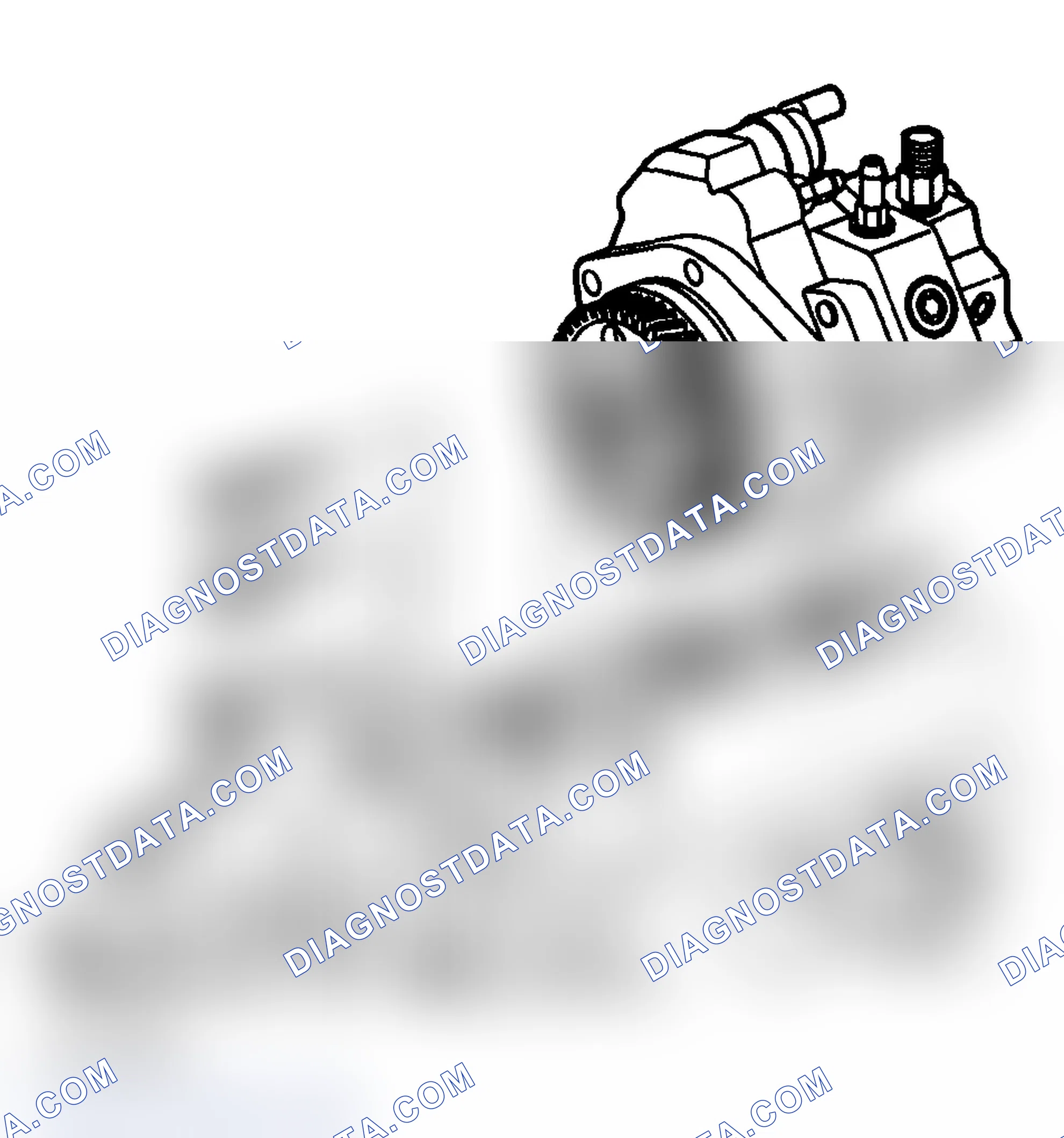 Scheme 961: Fuel Injection Pump Removal
