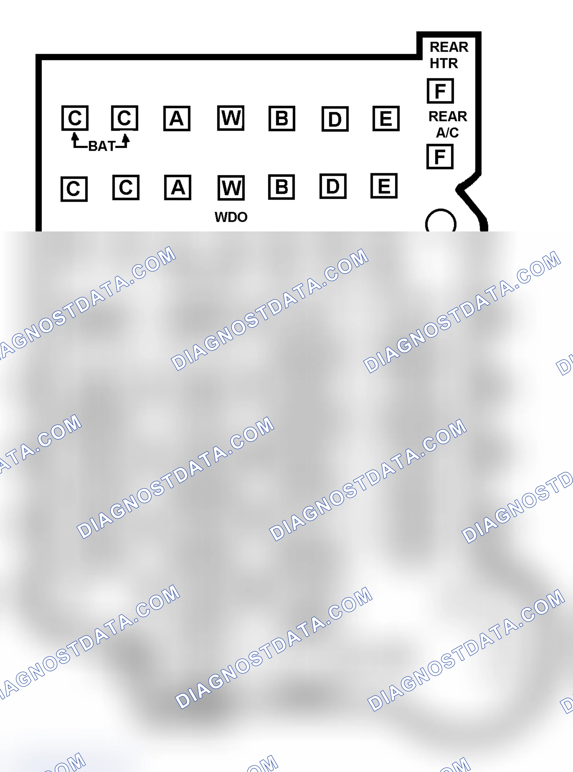 Scheme 10: FUSE PANEL IDENTIFICATION (1988-91 "R" & "V" SERIES)