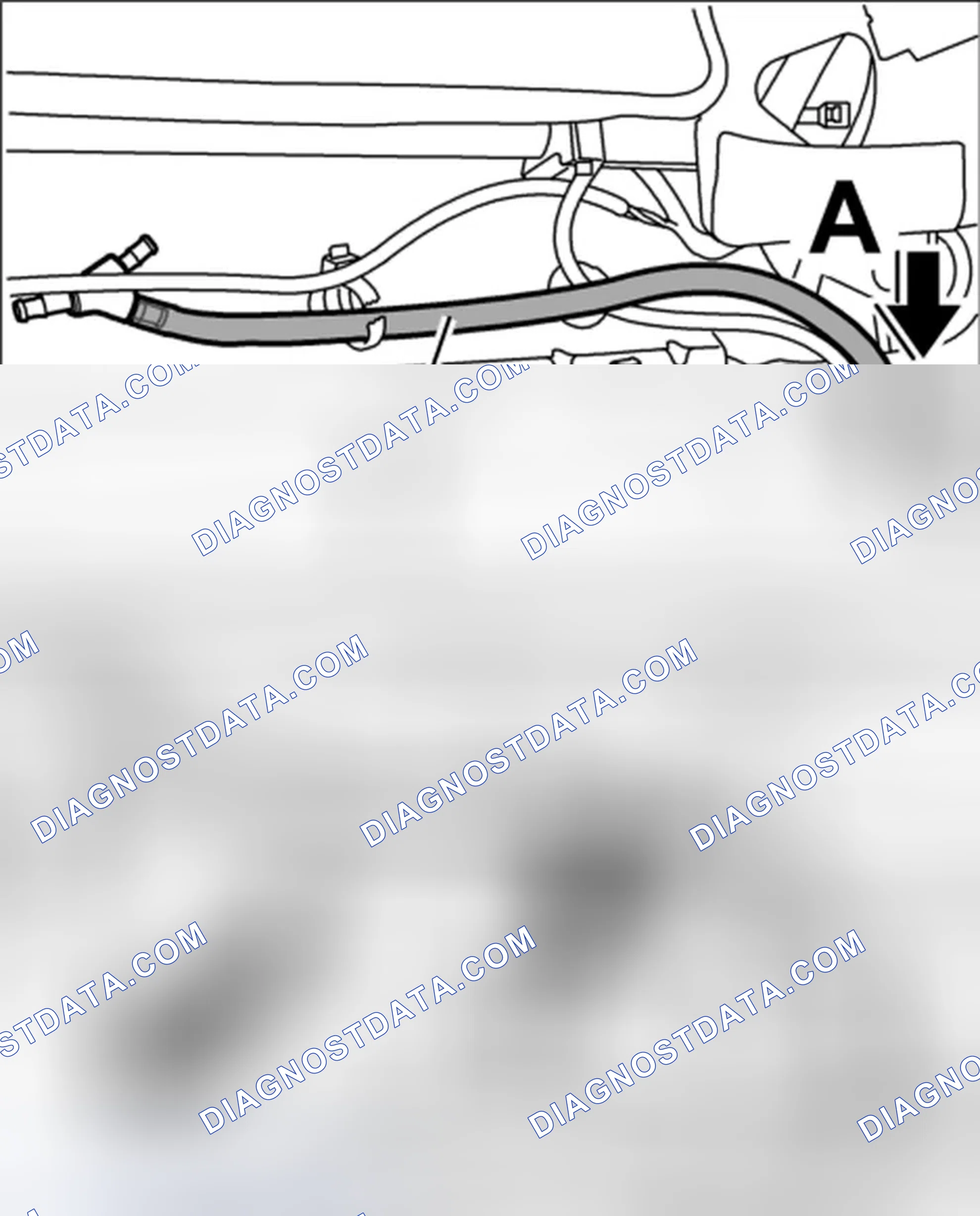 Scheme 87: Removing hose for air cushion control valve
