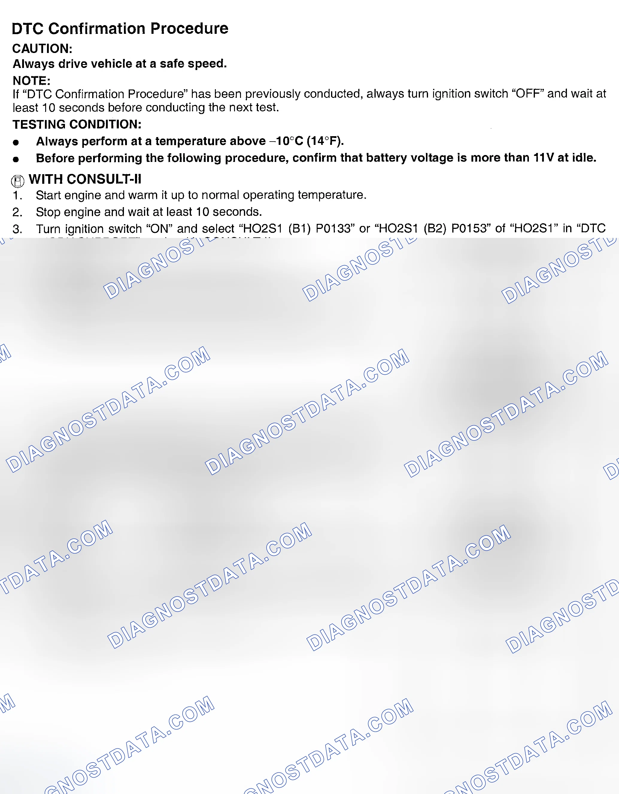 Scheme 331: DTC Confirmation Procedure