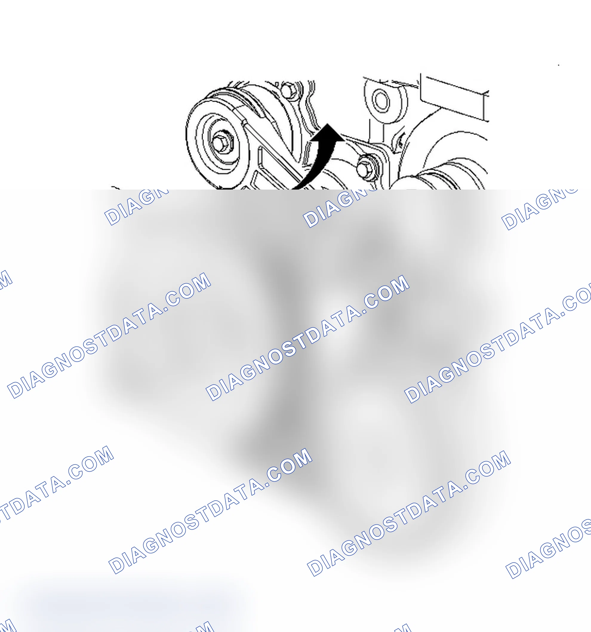 Scheme 8: Serpentine Belt Routing (2.2L Saturn)