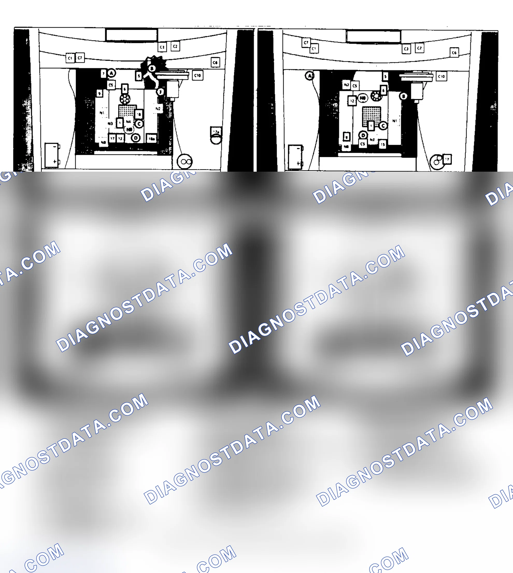 Scheme 5: Component Locations for C/K Series Trucks and G Series Vans