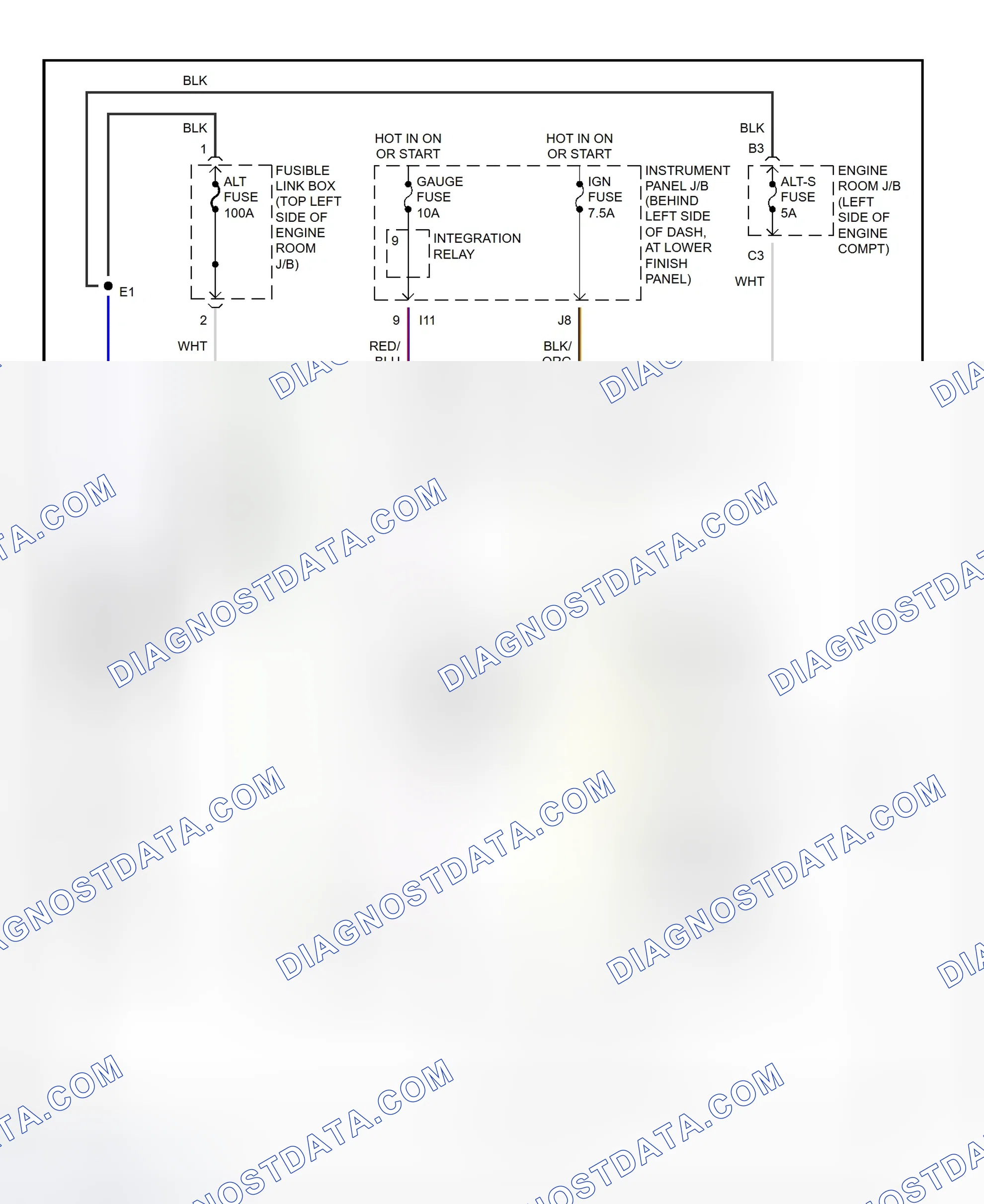 Scheme 6: Charging System Wiring Diagram (Corolla)