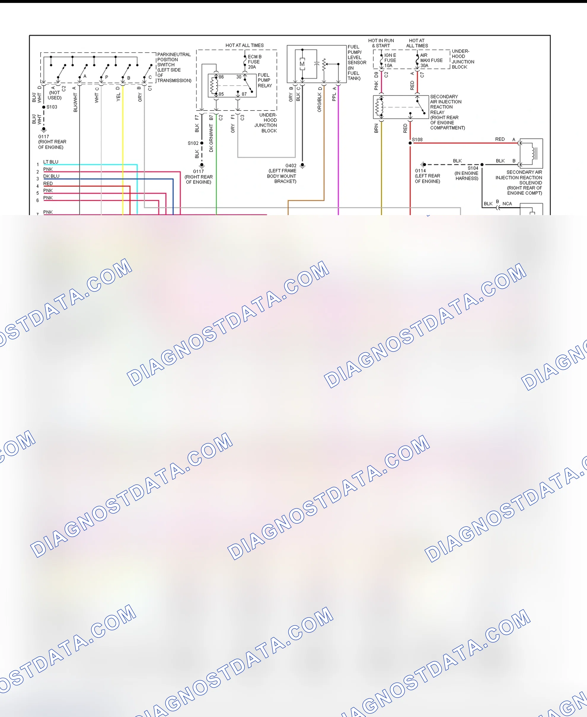 Scheme 174: PCM Wiring Diagram (Sierra, Silverado, Suburban, Tahoe, Yukon & Yukon XL - 4.8L & 5.3L - Except Canadian Built - 2 Of 5)