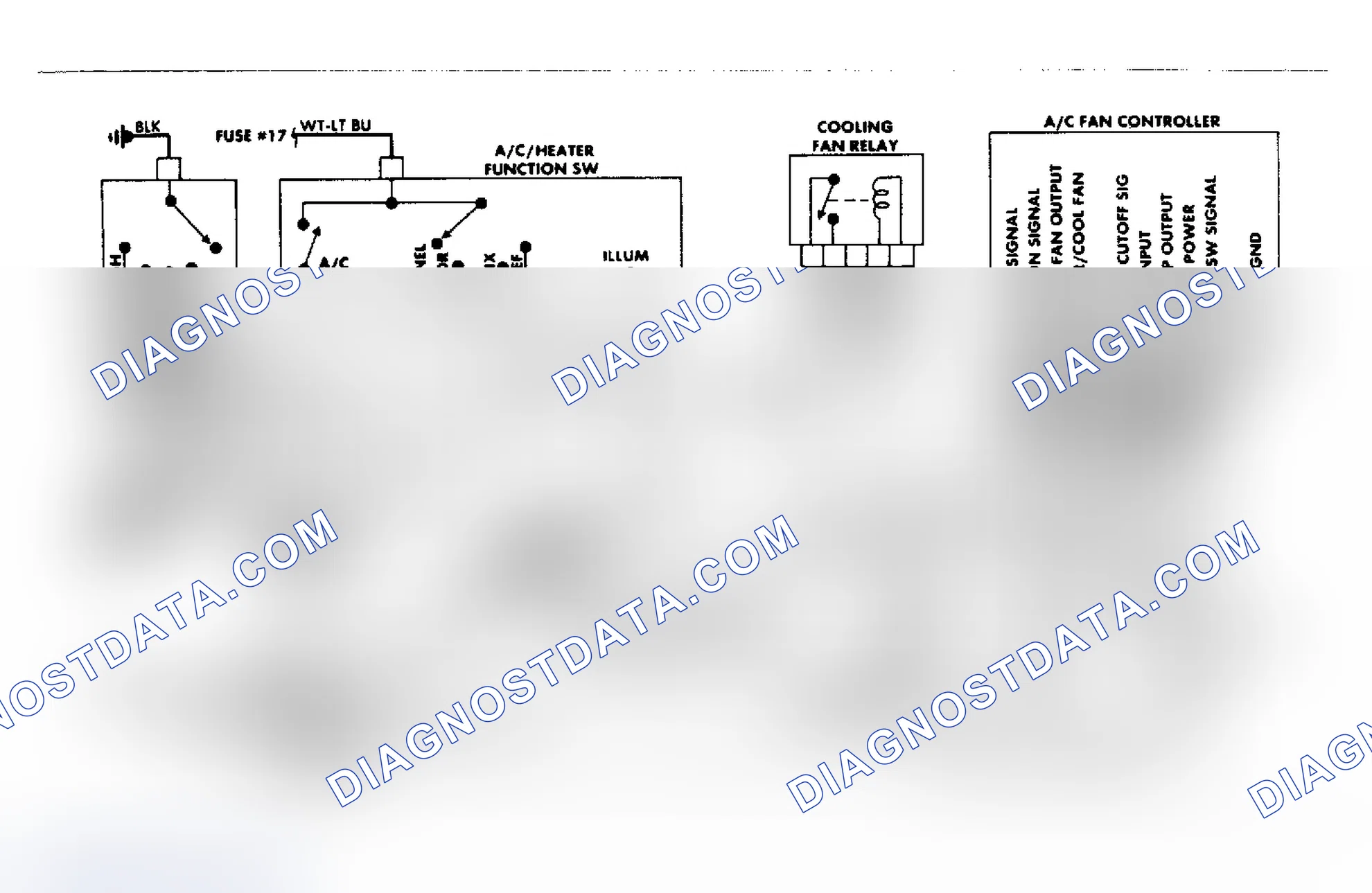 Scheme 20: A/C-Heater Wiring Diagram (1.9L Escort & EXP)