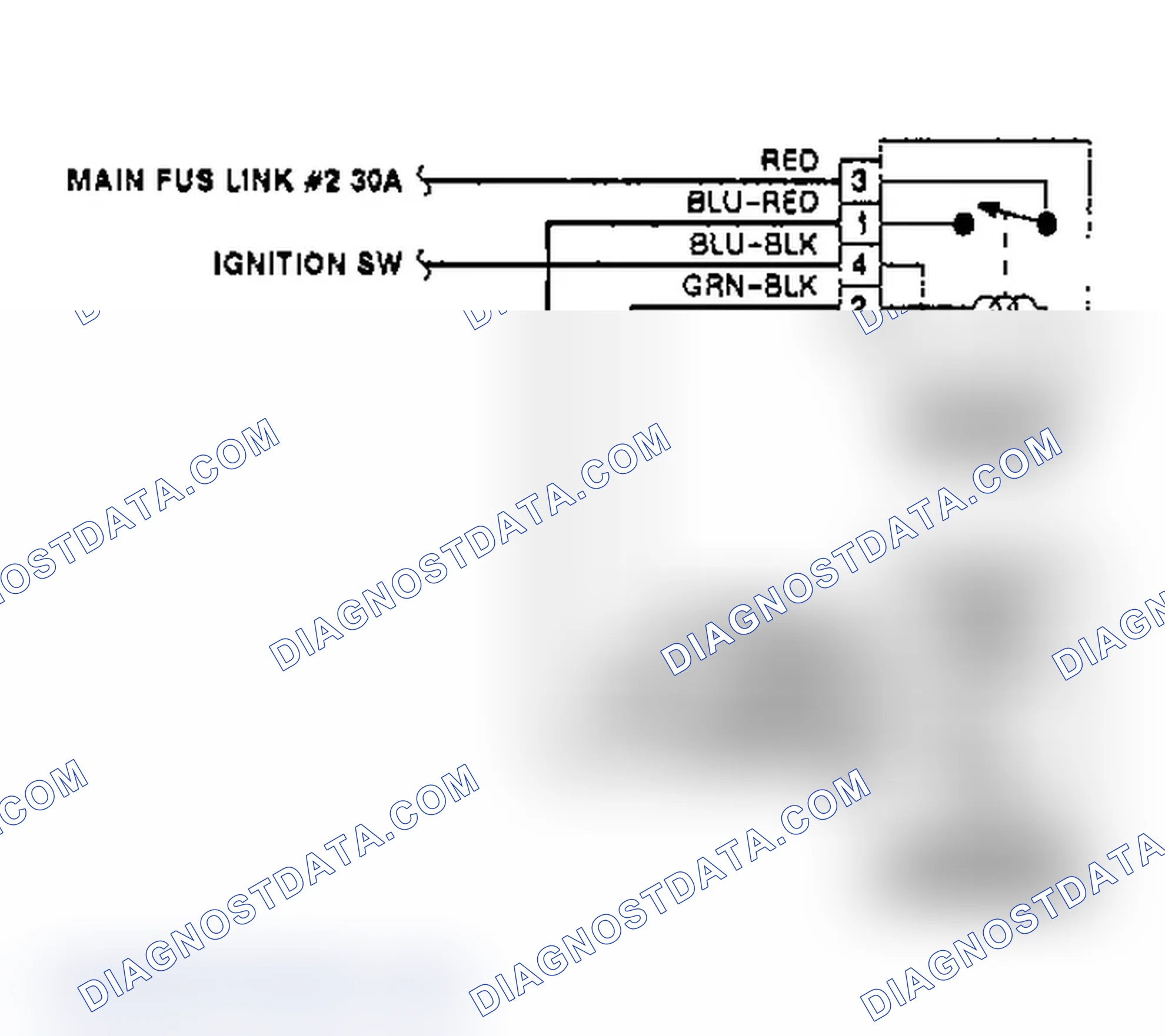 Scheme 4: Electric Cooling Fan Wiring Diagram (Without A/C)