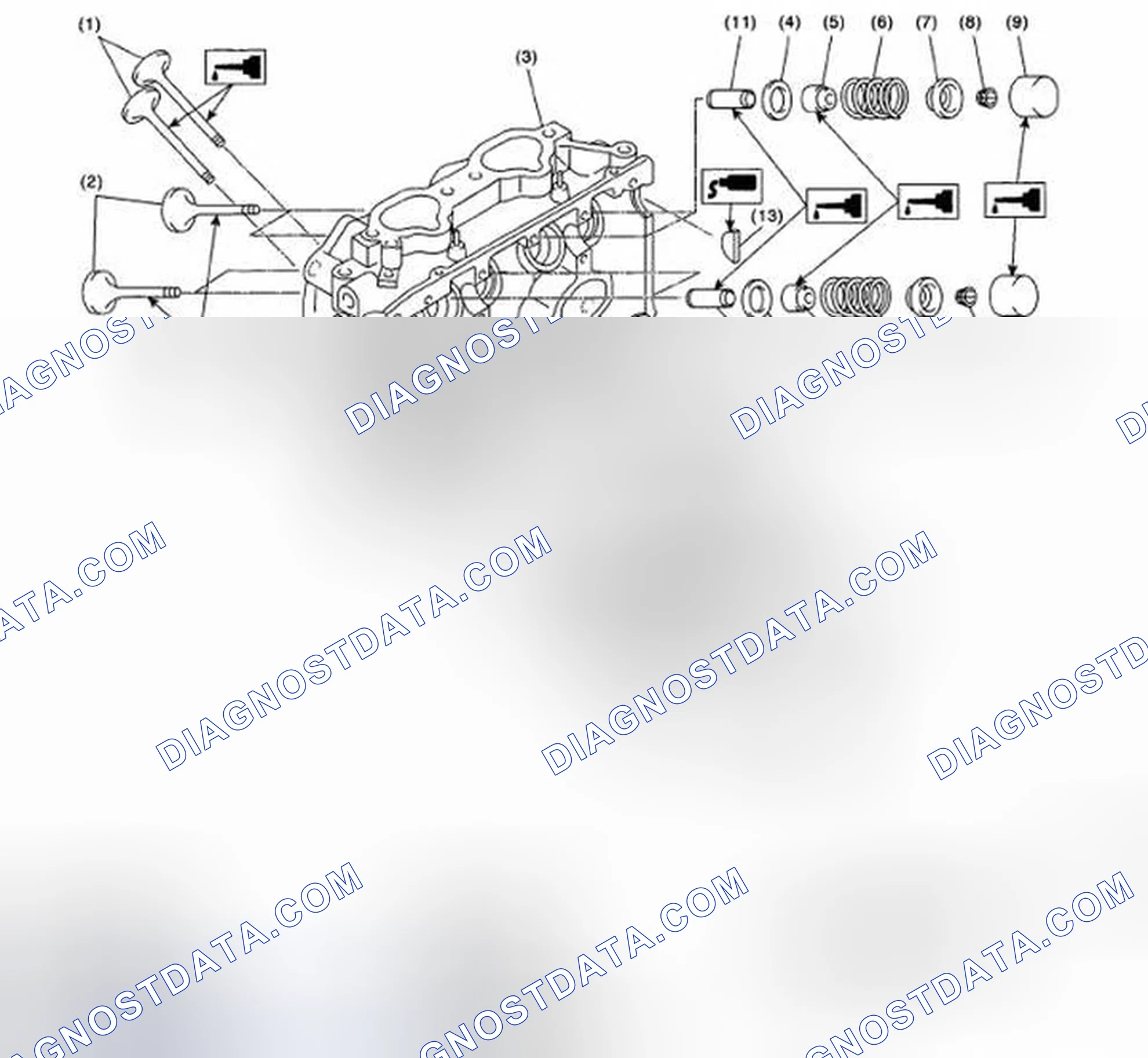 Scheme 258: CYLINDER HEAD AND VALVE ASSEMBLY