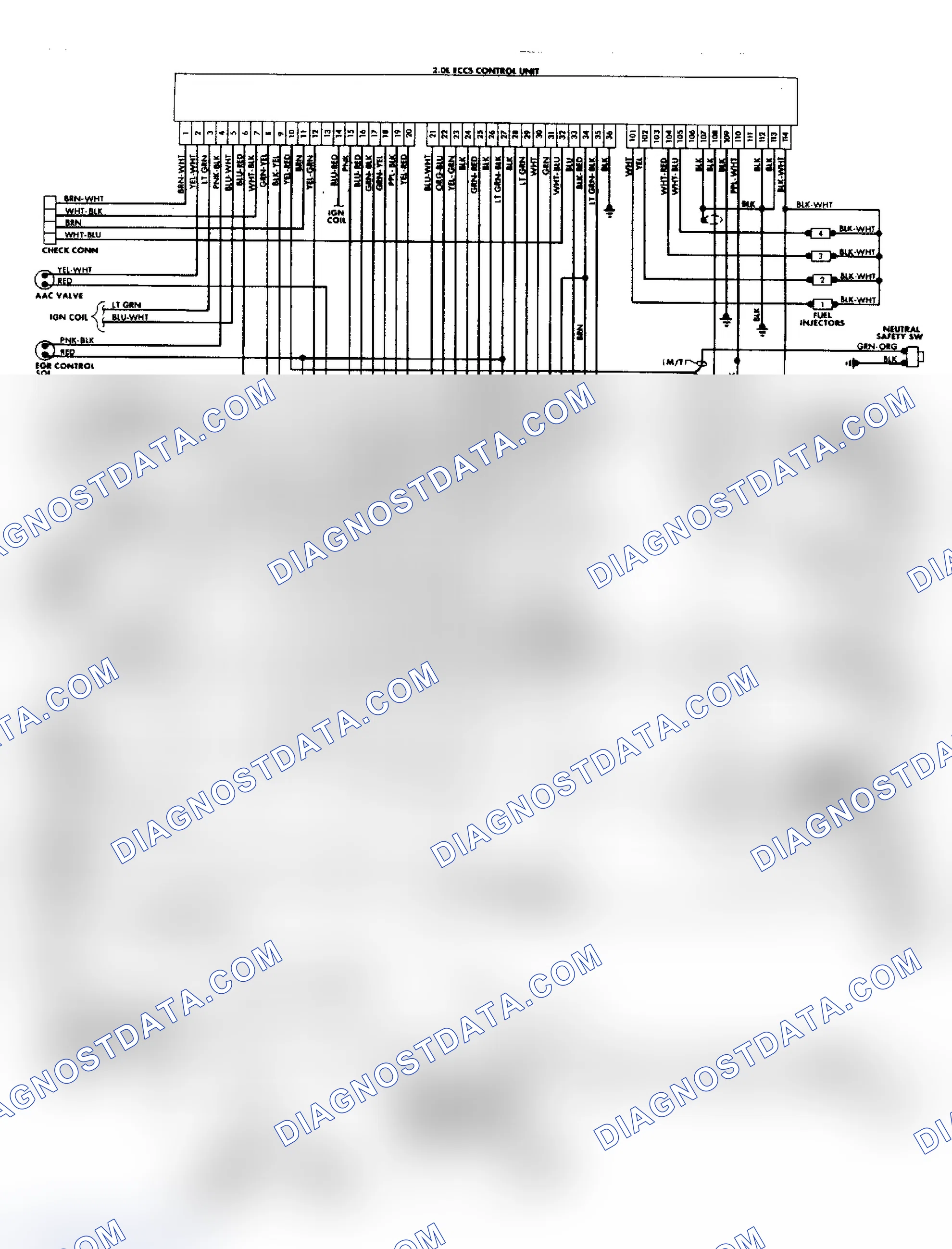 Scheme 192: 200SX XE ECCS Wiring Diagram