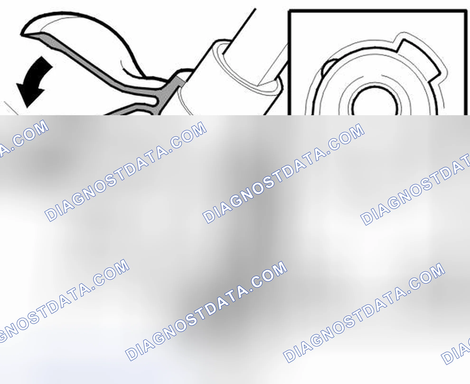 Scheme 432: Checking the boot for the steering shaft/firewall