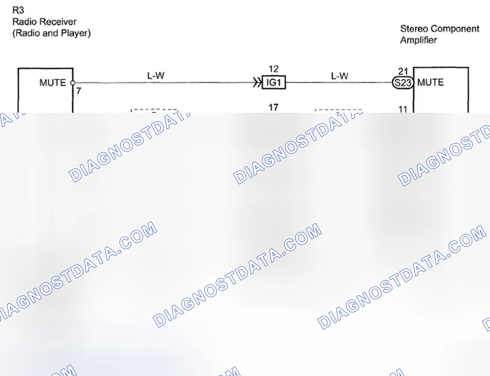 Scheme 1: Only Sound Of Radio, Cassette Tape Or CD Cannot Be Heard - Wiring Diagram