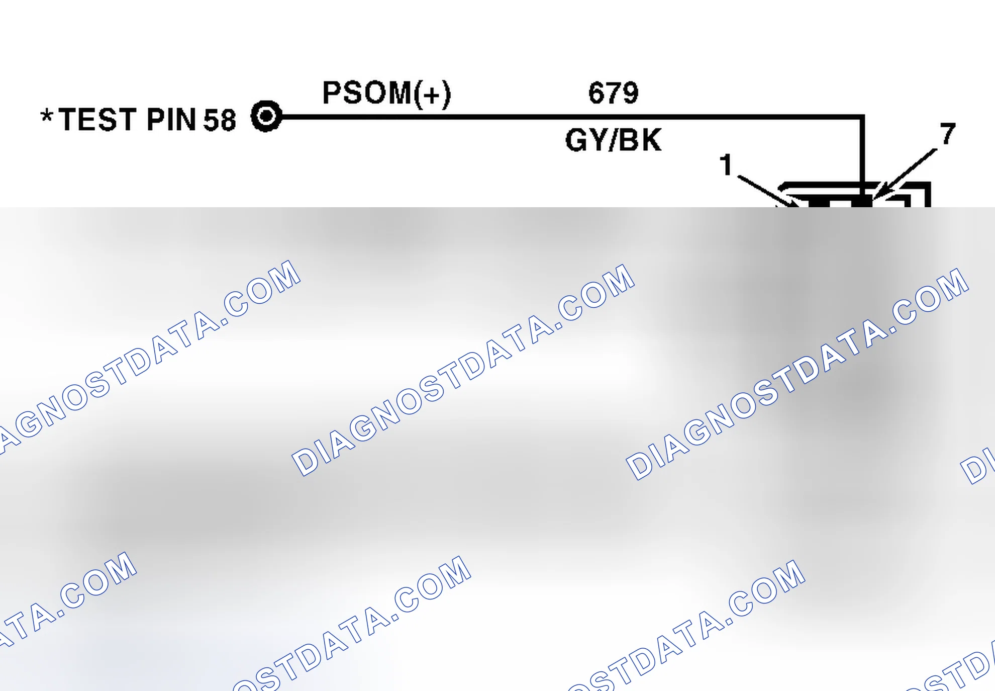 Scheme 110: Identifying Programmable Speedometer/Odometer Module (PSOM) Circuit & Connector Terminals
