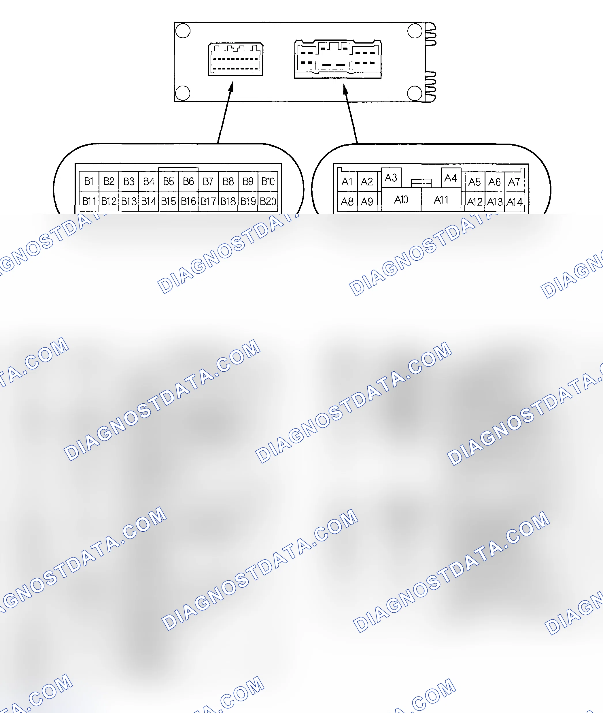 Scheme 5: Stereo Amplifier Connector Inputs and Outputs