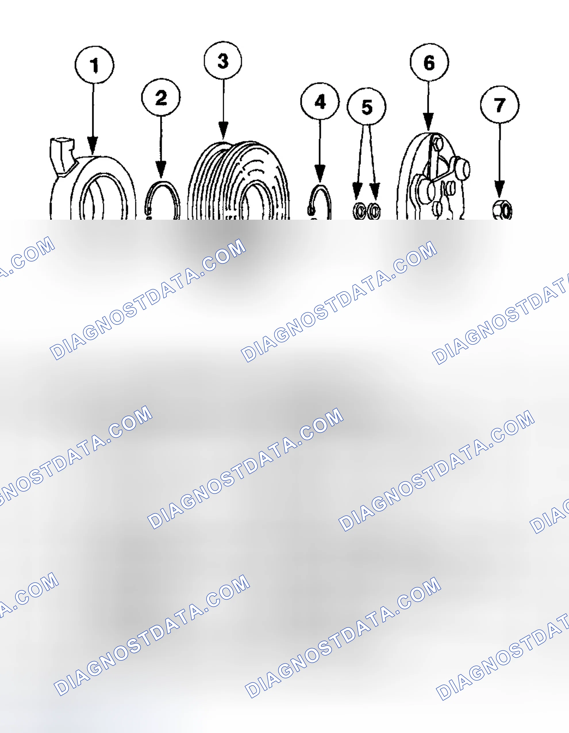 Scheme 121: A/C Compressor and Clutch Assembly