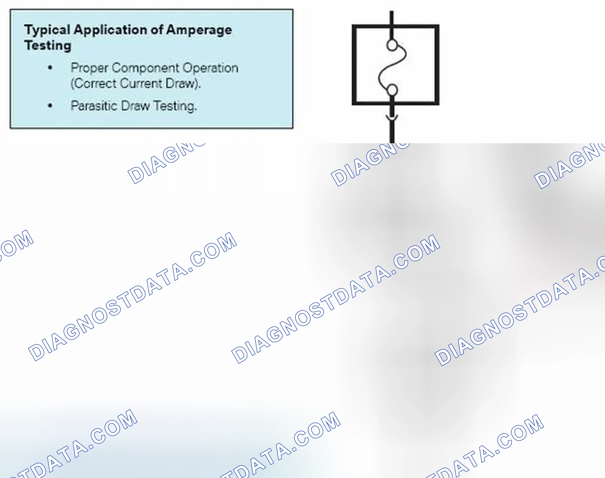 Scheme 271: DVOM will indicate current flow (Amps) through circuit.