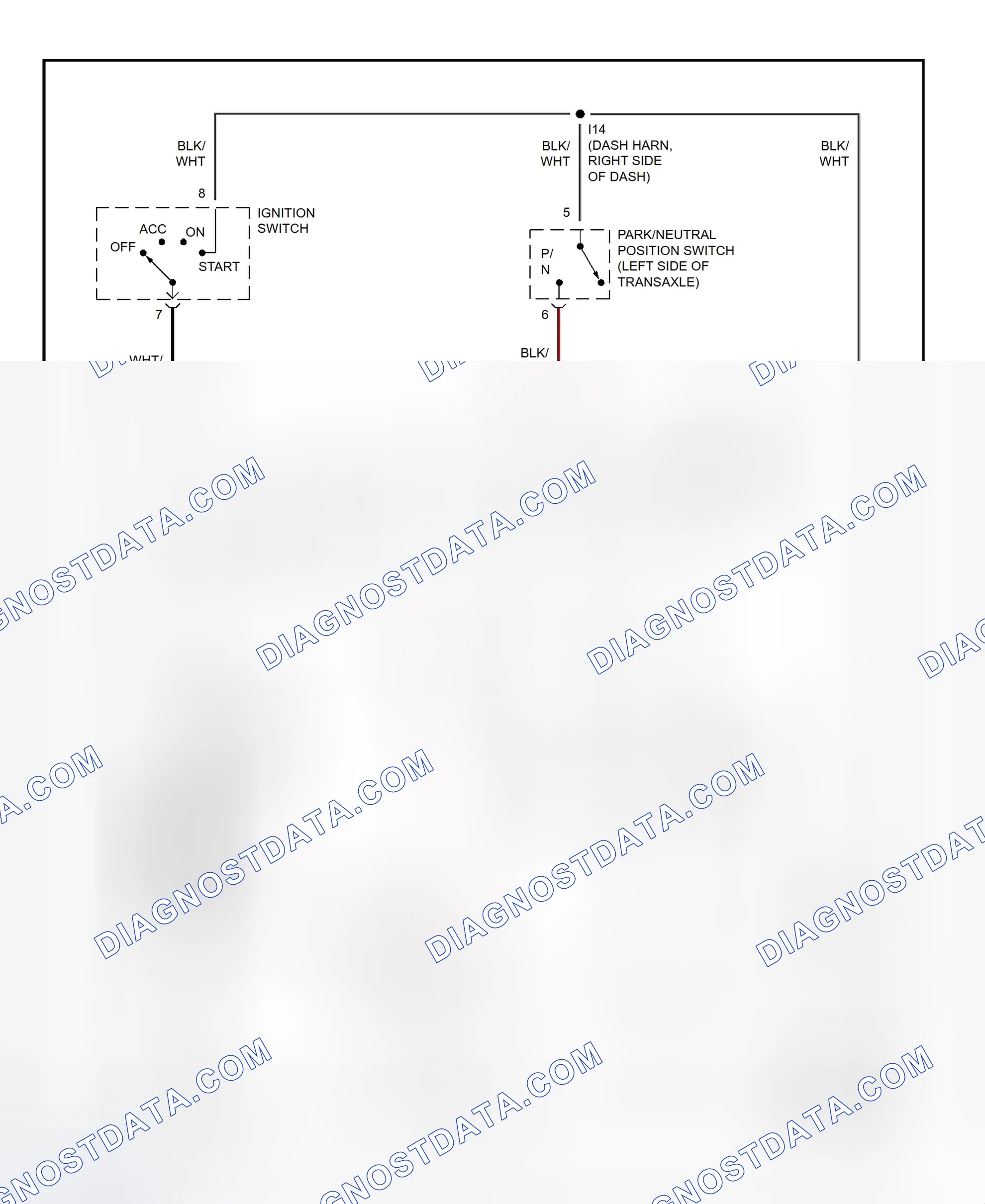 Fig. 19: Starting System Wiring Diagram (Avalon)