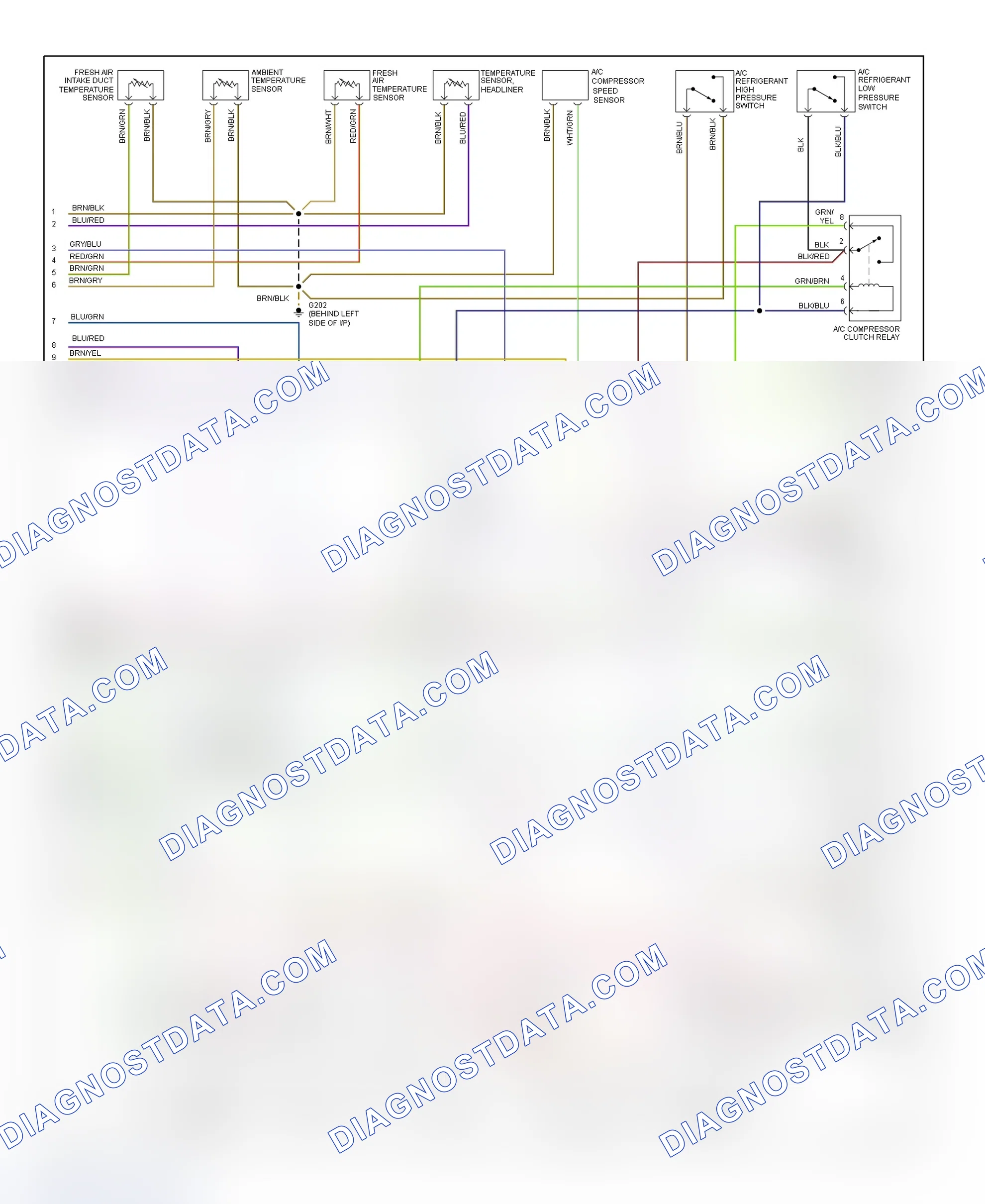 Scheme 9: A/C-Heater System Wiring Diagram (Late 95 Prod'/96 - 2 Of 2)