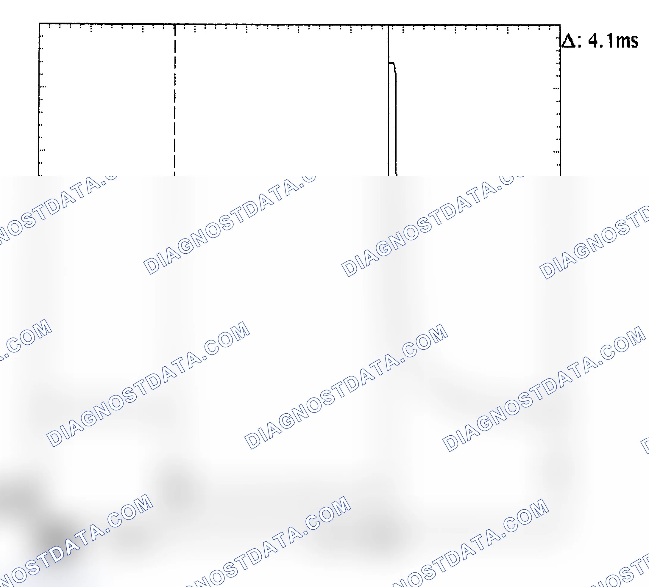 Scheme 39: Injector Waveform (Voltage) - Cursors Used - Known Good