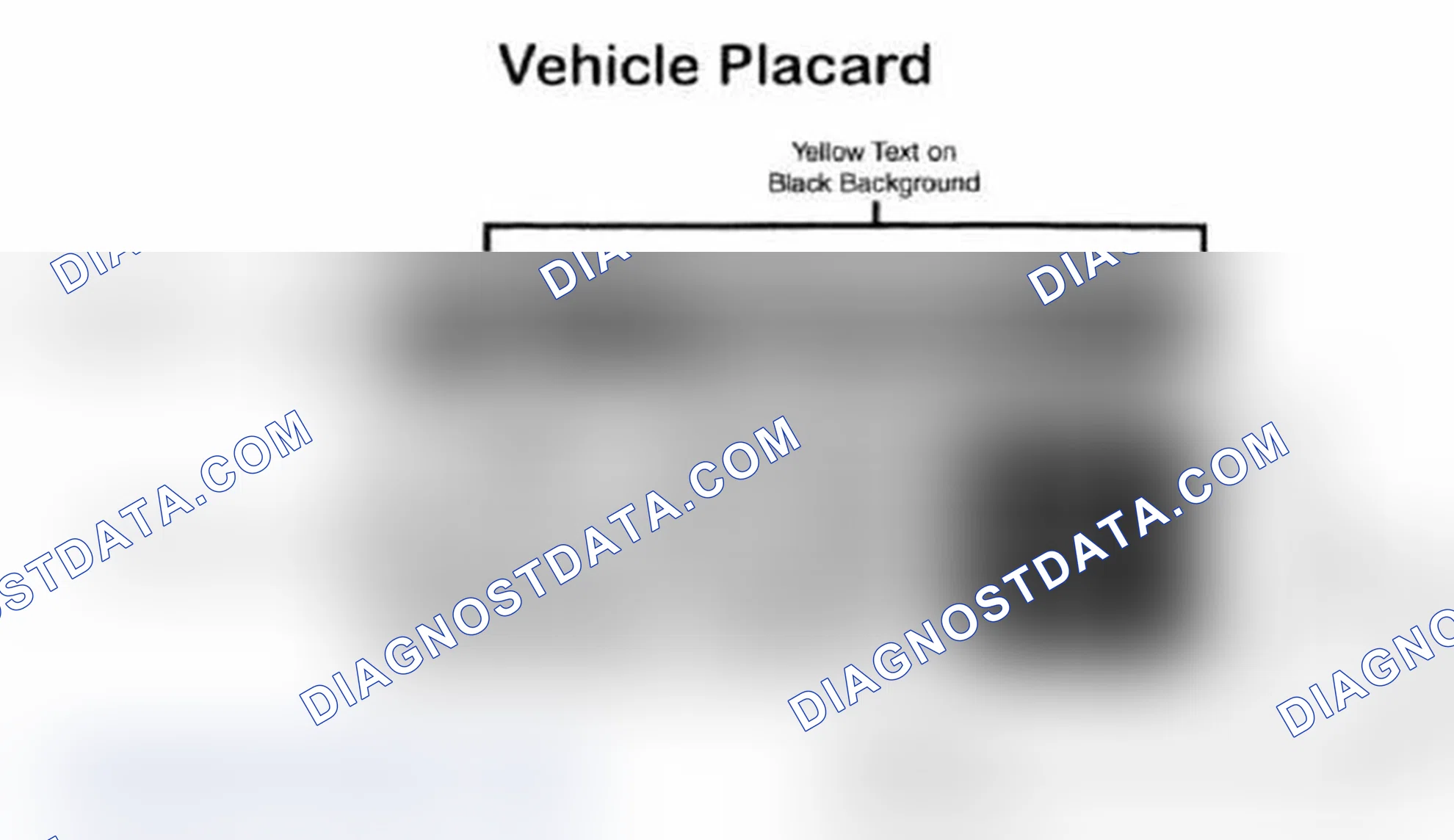 Scheme 28: Vehicle Tire Placard - Typical