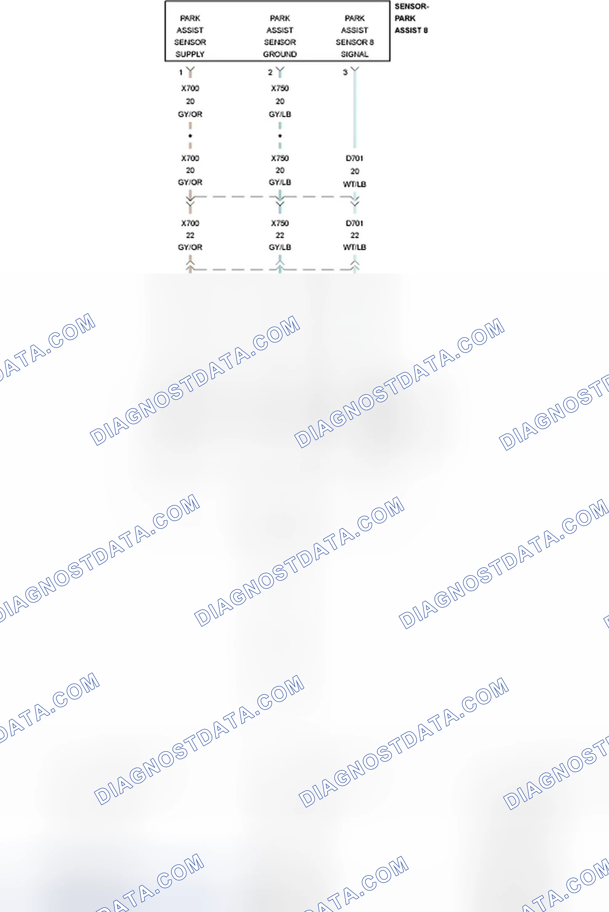Scheme 97: B1295-11-PTS SENSOR 8 - CIRCUIT SHORT TO GROUND