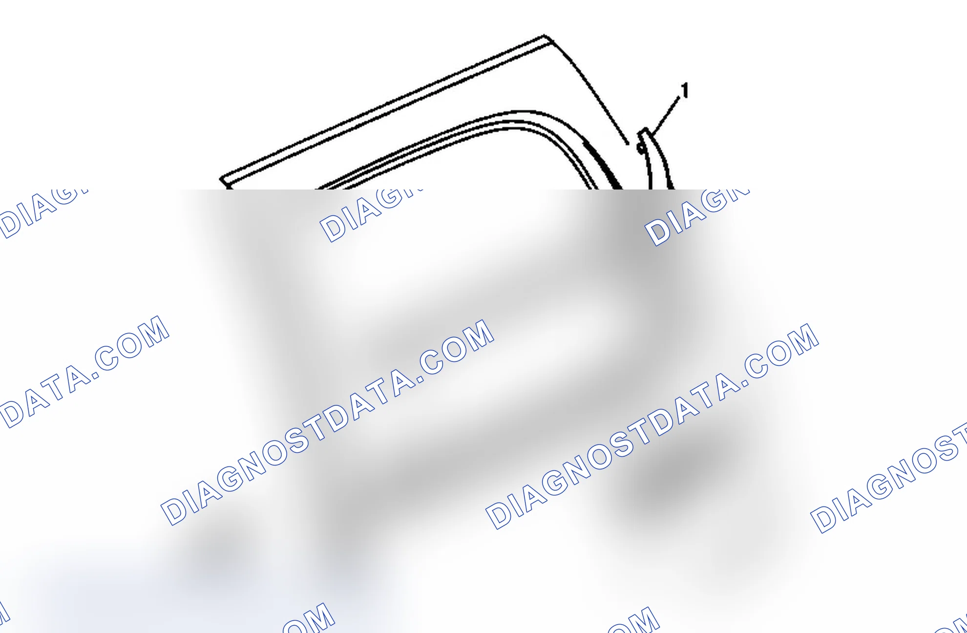 Scheme 37: Rear Door Window Belt Outer Sealing Strip Replacement (Crew Cab Except Cadillac)