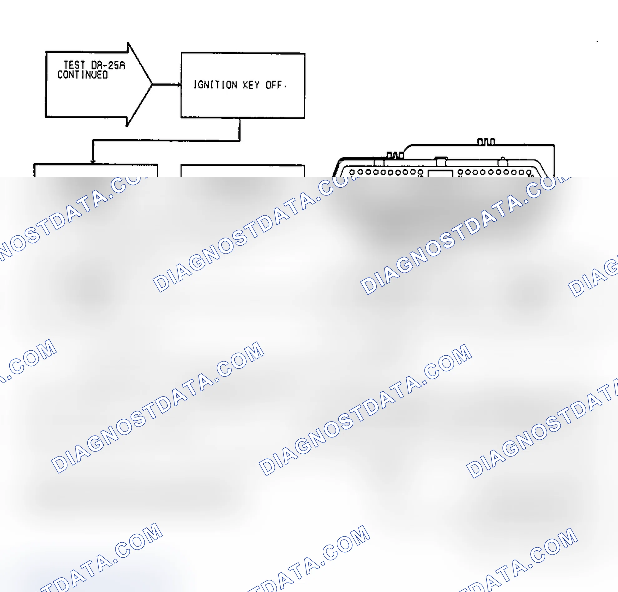 Scheme 135: Test DR-25A, Code 35: (2 of 2) Radiator Fan Relay Circuit