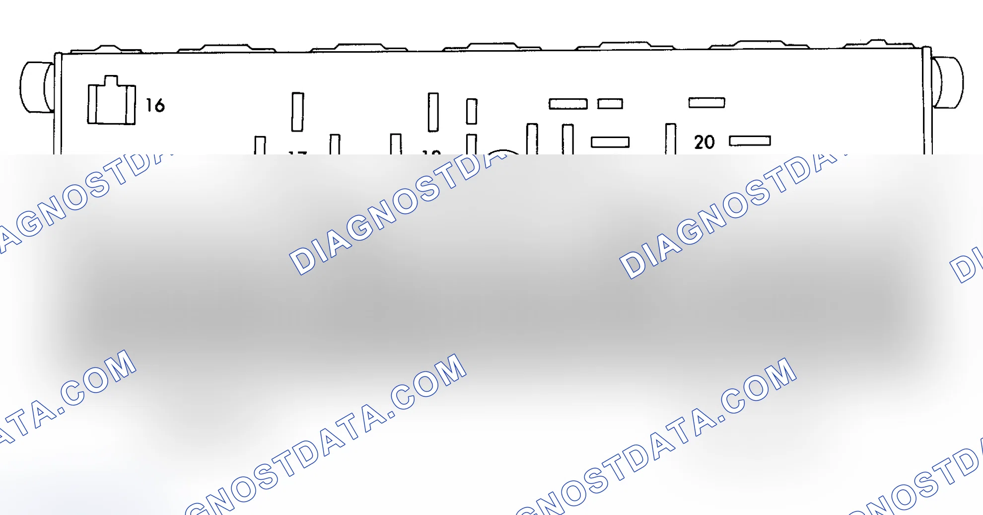 Scheme 6: FUSE PANEL IDENTIFICATION (1983 QUATTRO)