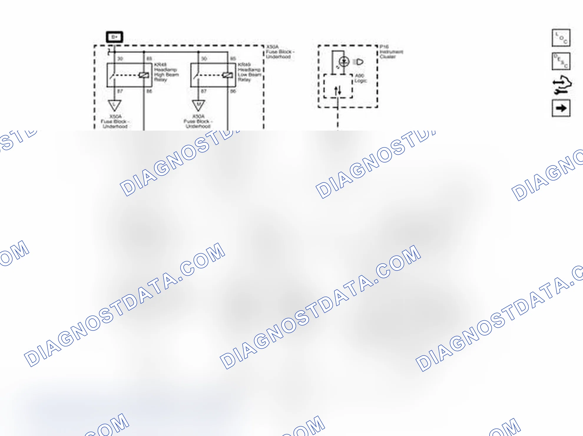 Scheme 1: Headlamp Controls Wiring Schematics