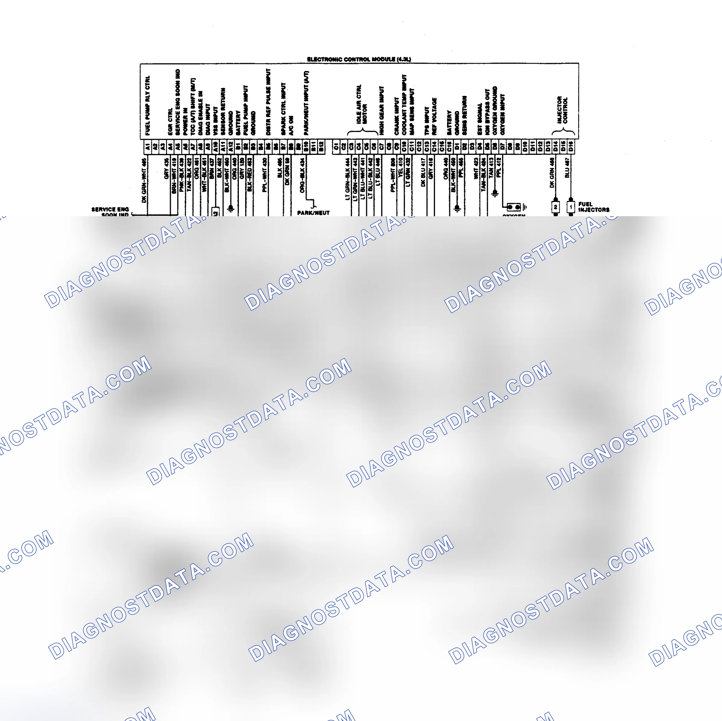 Scheme 1: Wiring Diagram (Astro & Safari 4.3L)