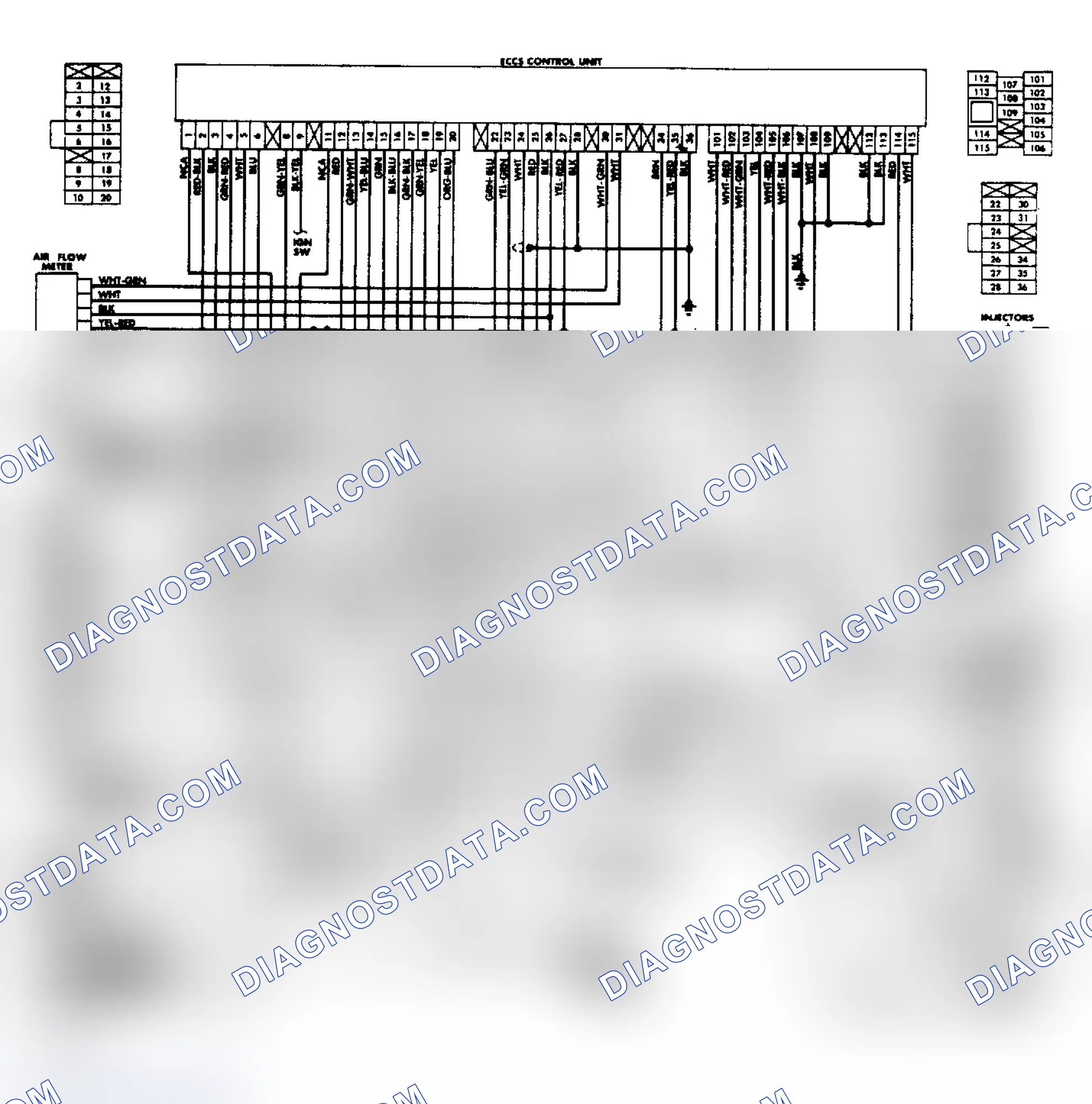 Scheme 44: 200SX Turbo ECCS Wiring Diagram