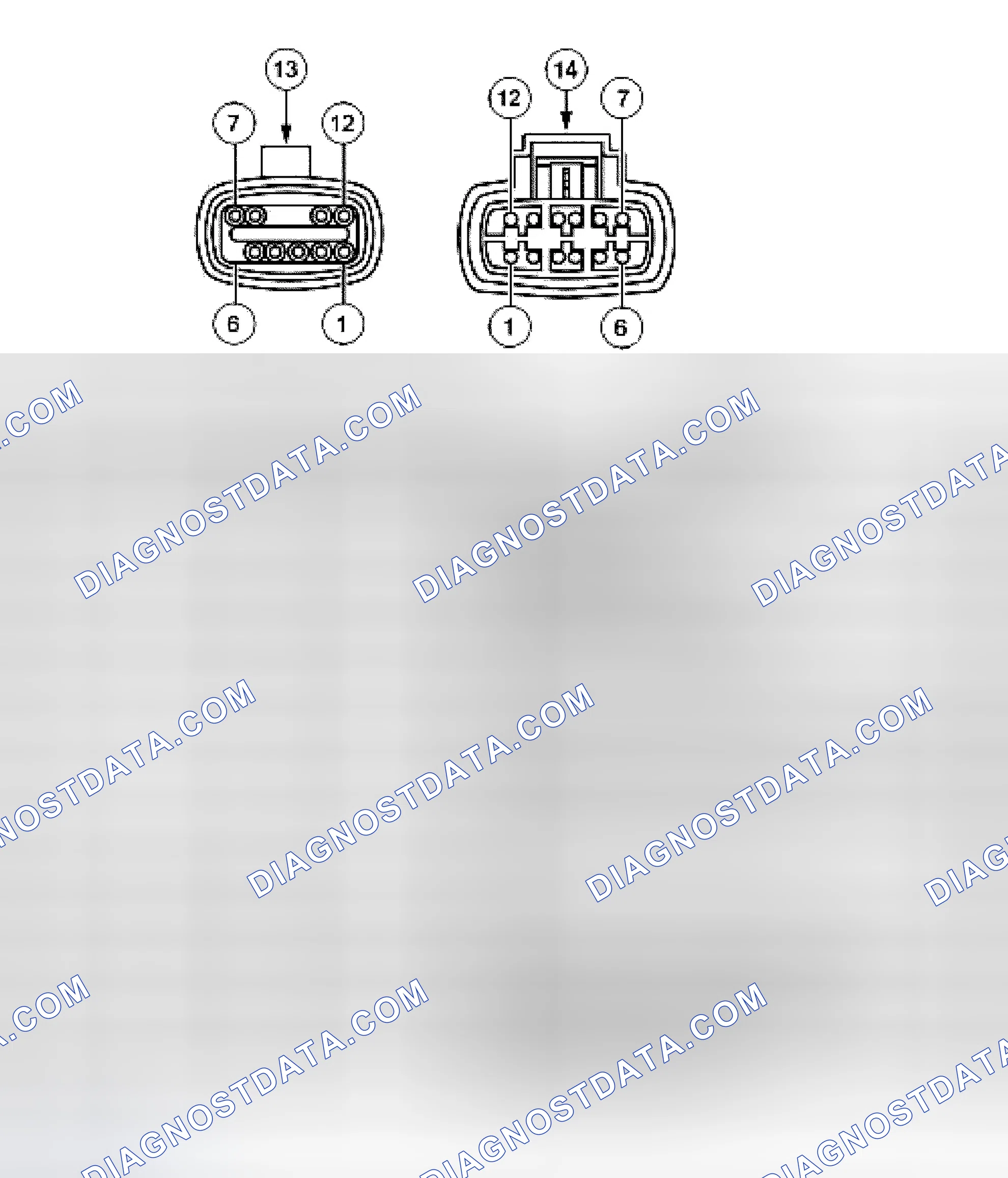 Scheme 328: Transmission Vehicle Harness Connector