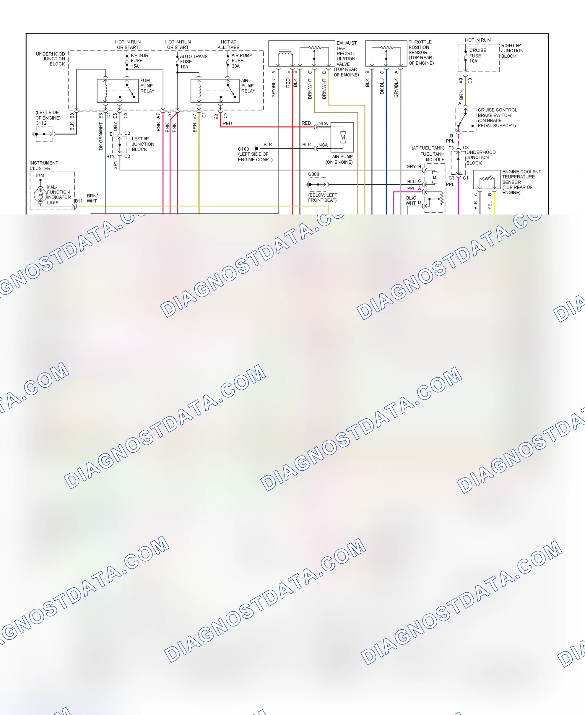 Scheme 130: PCM Wiring Diagram (Malibu - 3.1L - 2 Of 3)