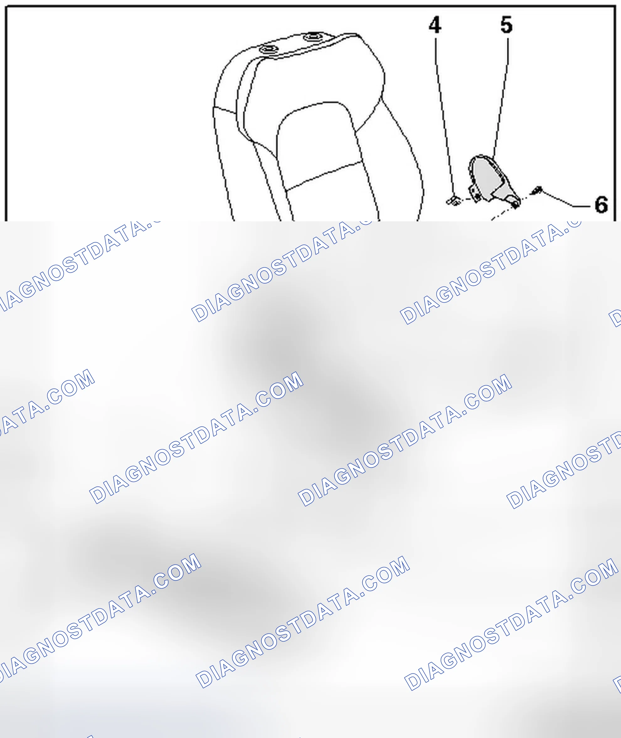 Scheme 36: SEAT ADJUSTMENT TRIM COMPONENT OVERVIEW