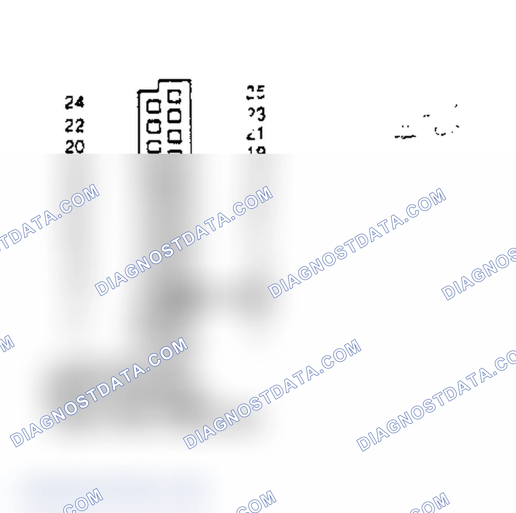 Scheme 152: Logic Module Blue Connector View From Wire End